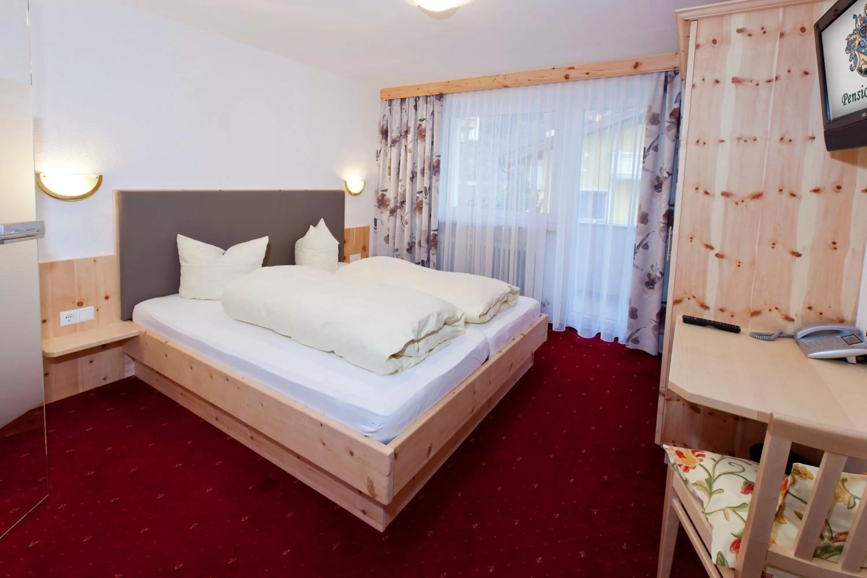 Bedroom, Bed in Pension Fuchs