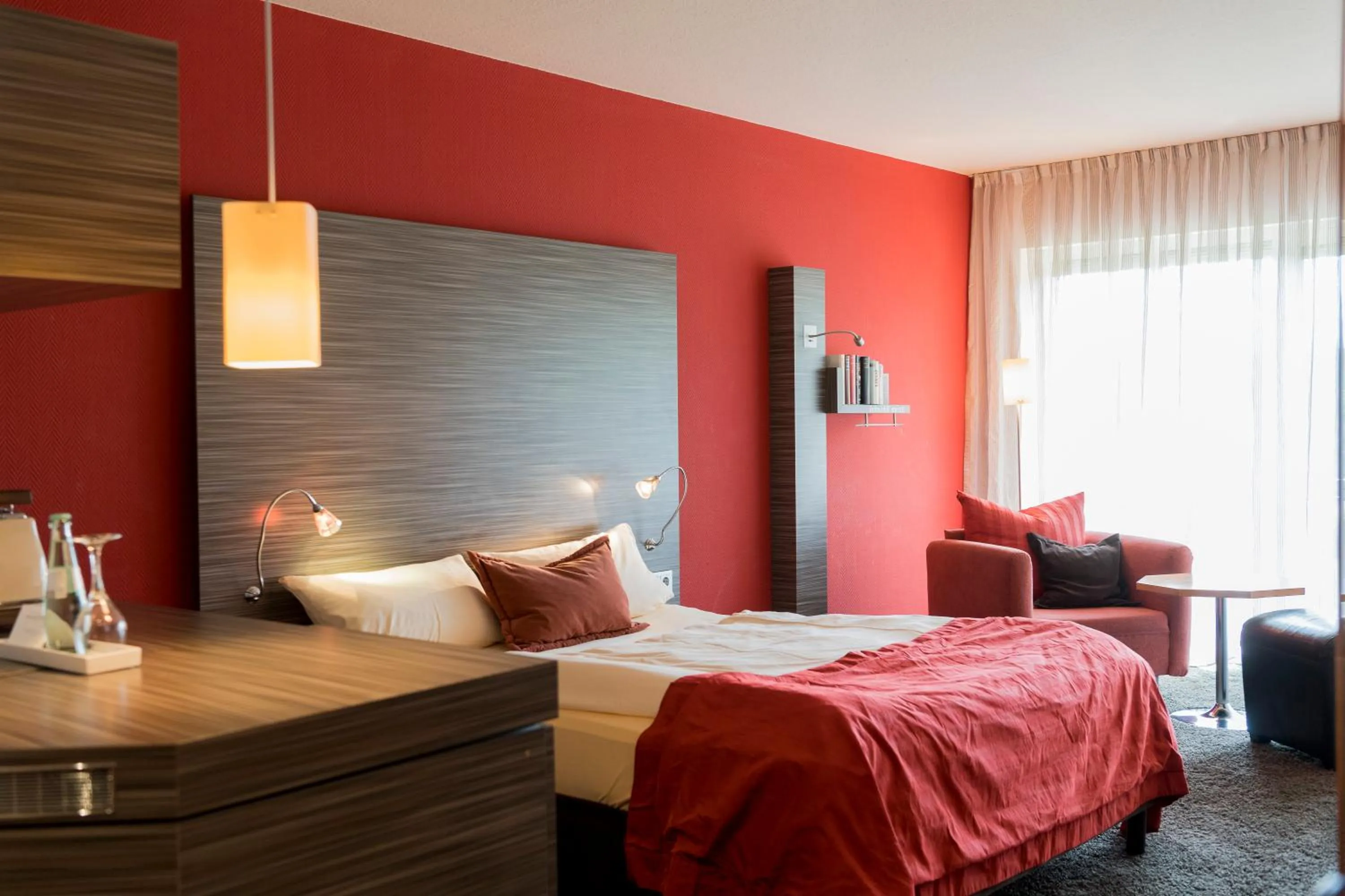 Photo of the whole room, Bed in Atrium Hotel Mainz