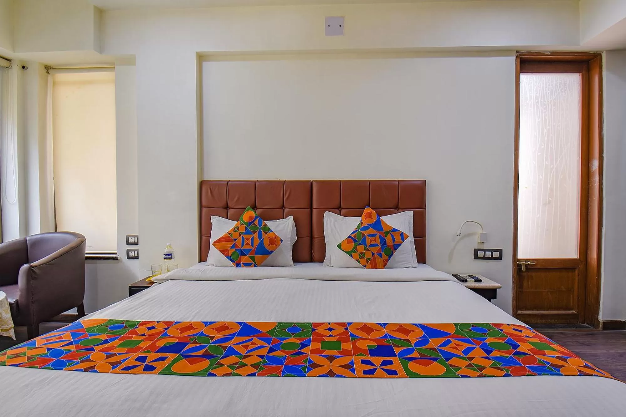 Bed in FabHotel SR Wakad - Nr Mall of Millenium