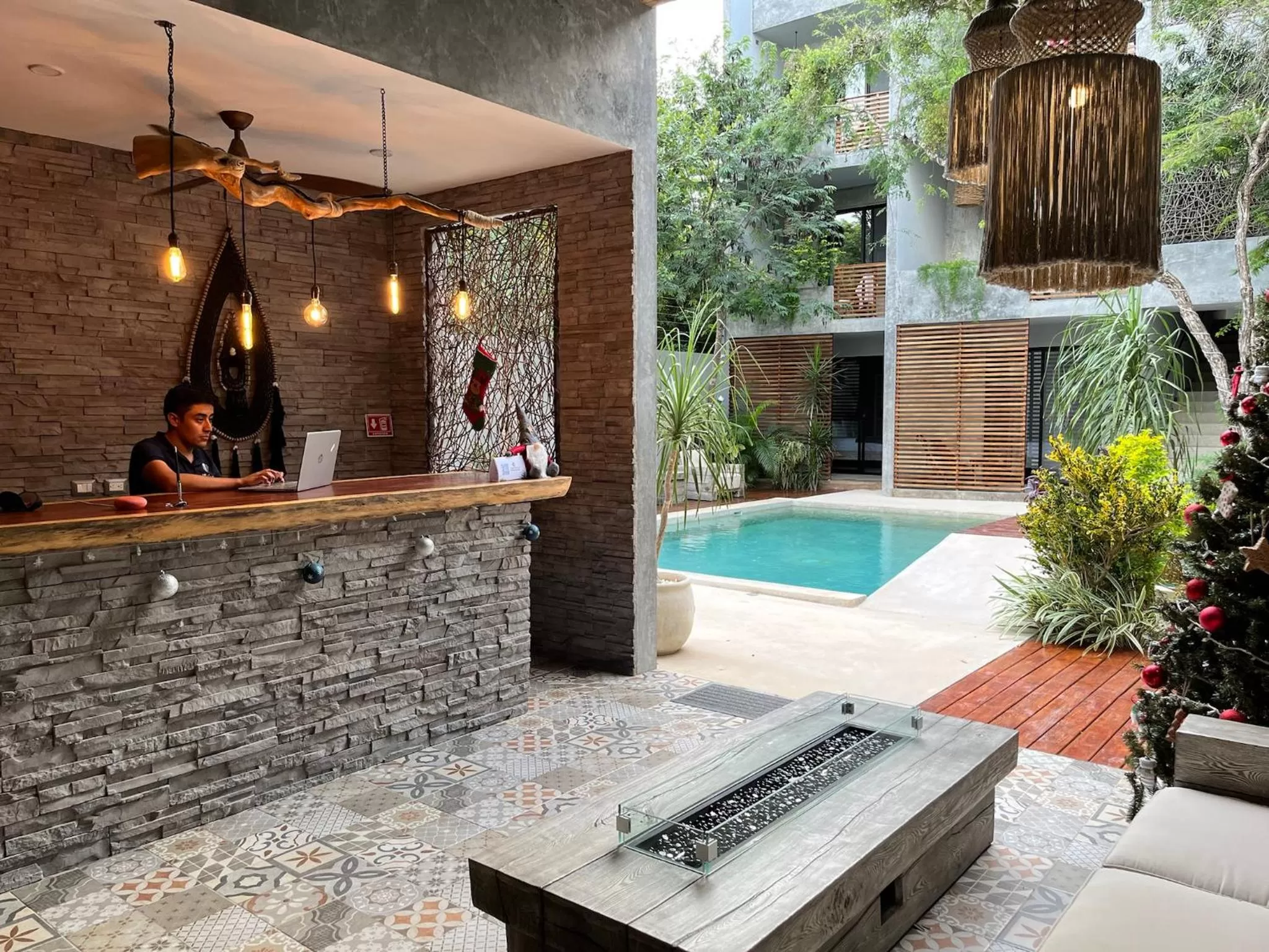 Lobby or reception in Little Gem Hotel Tulum La Veleta