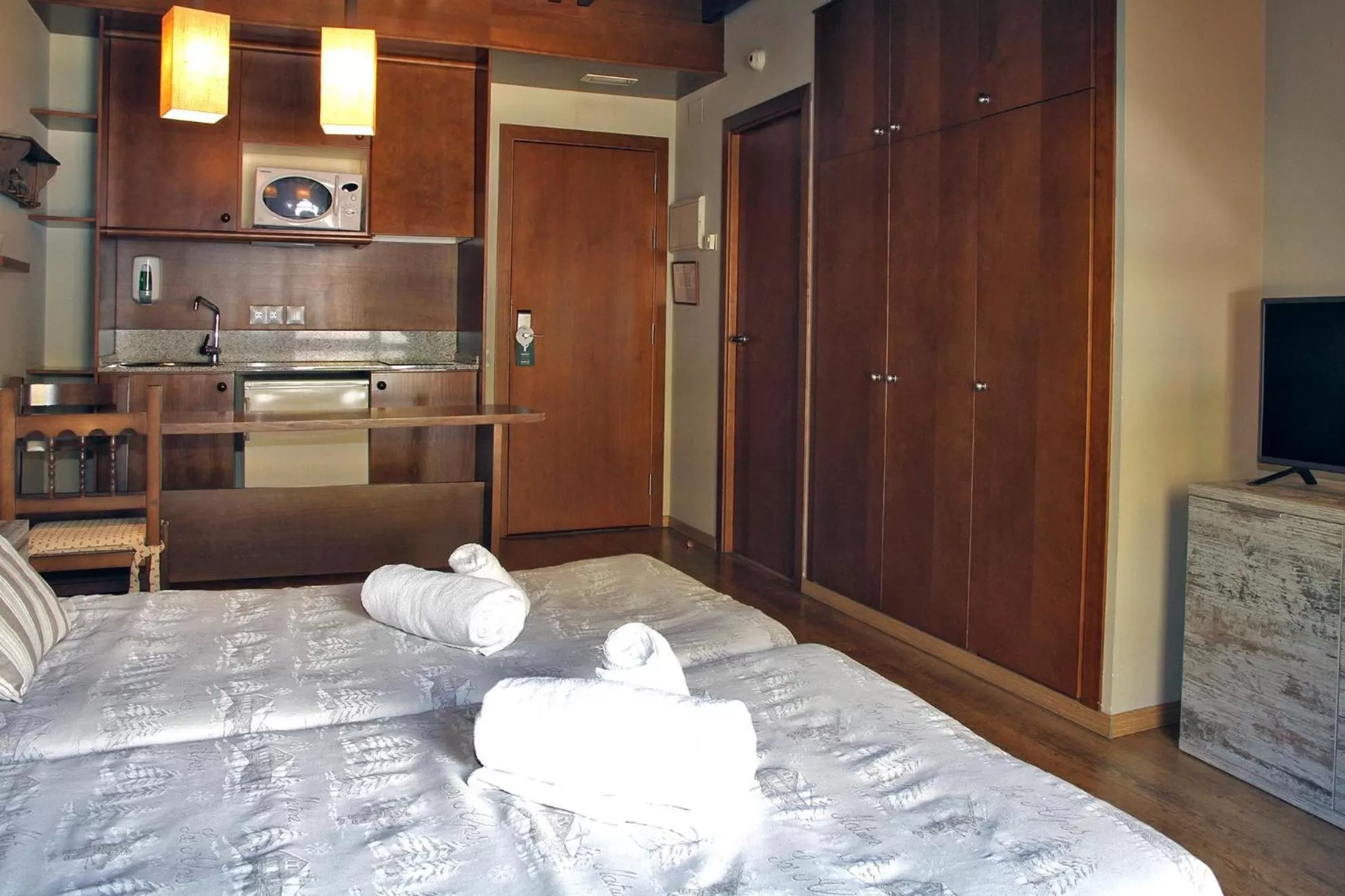 Bed in Aparthotel La Vall Blanca