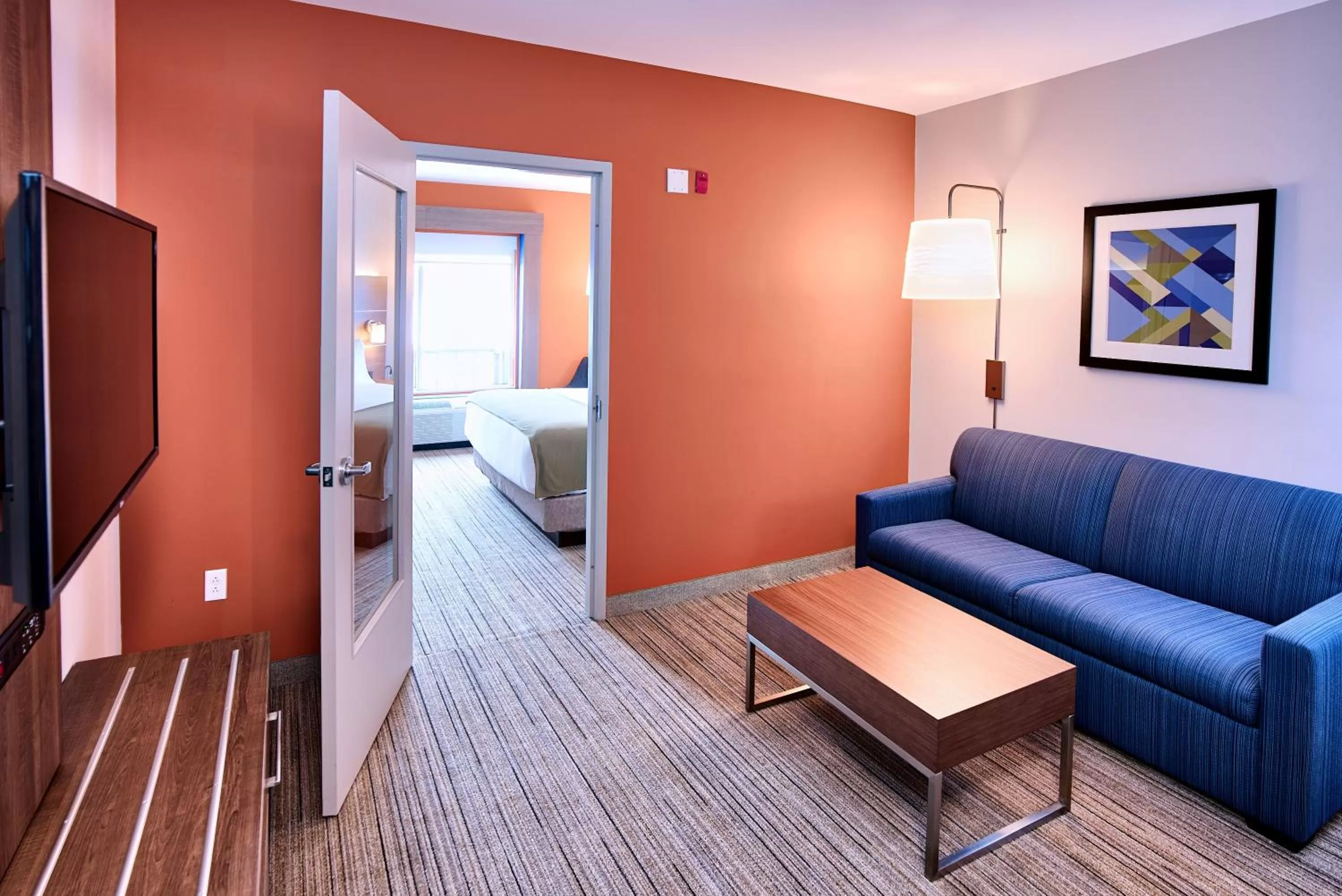 Photo of the whole room, Bed in Holiday Inn Express Hotel & Suites Dieppe Airport by IHG