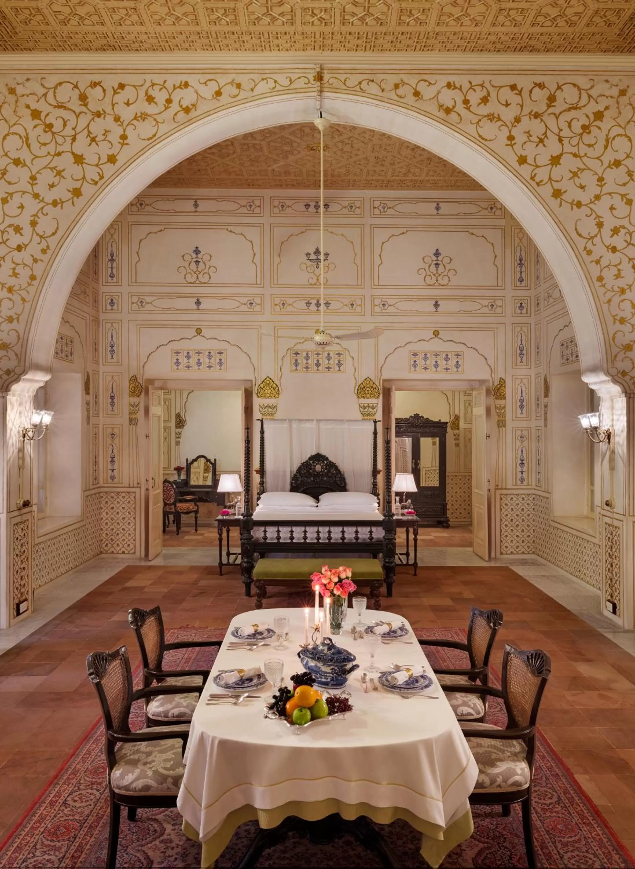Seating area in The Laxmi Niwas Palace