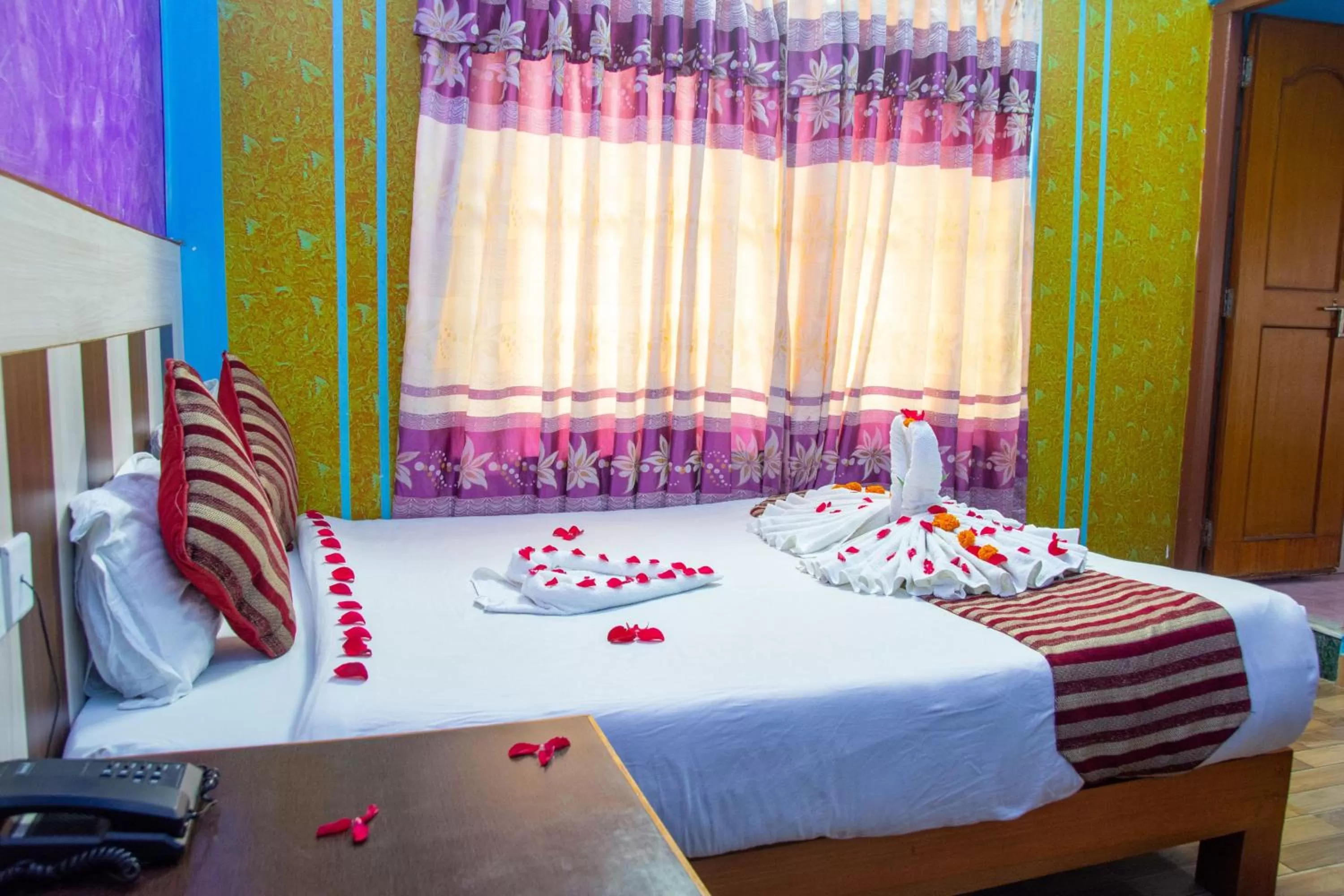 Bed in Hotel Middle Point Pvt Ltd