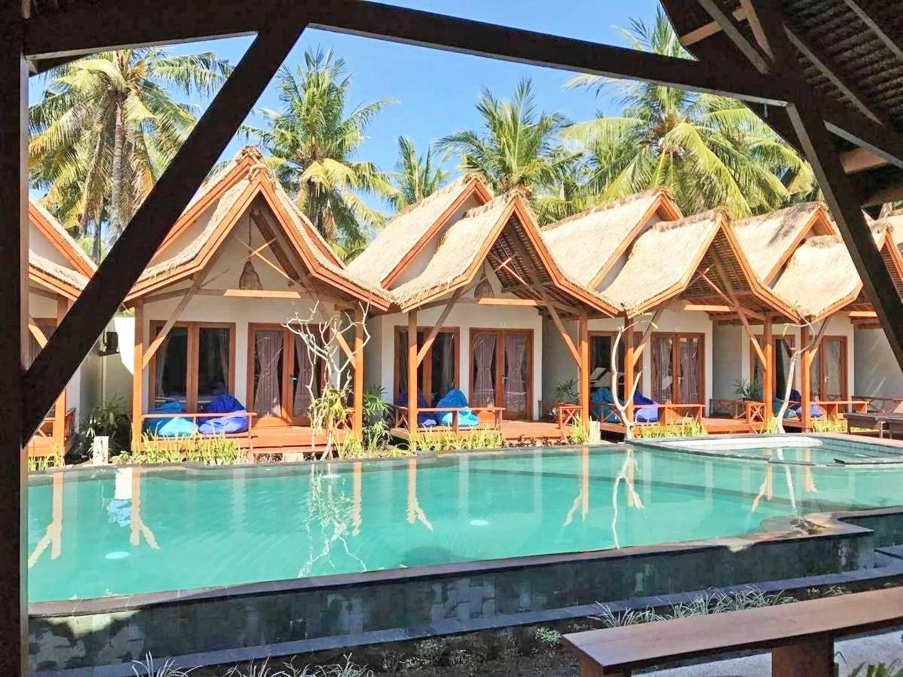 Property building, Swimming Pool in Gili One Resort
