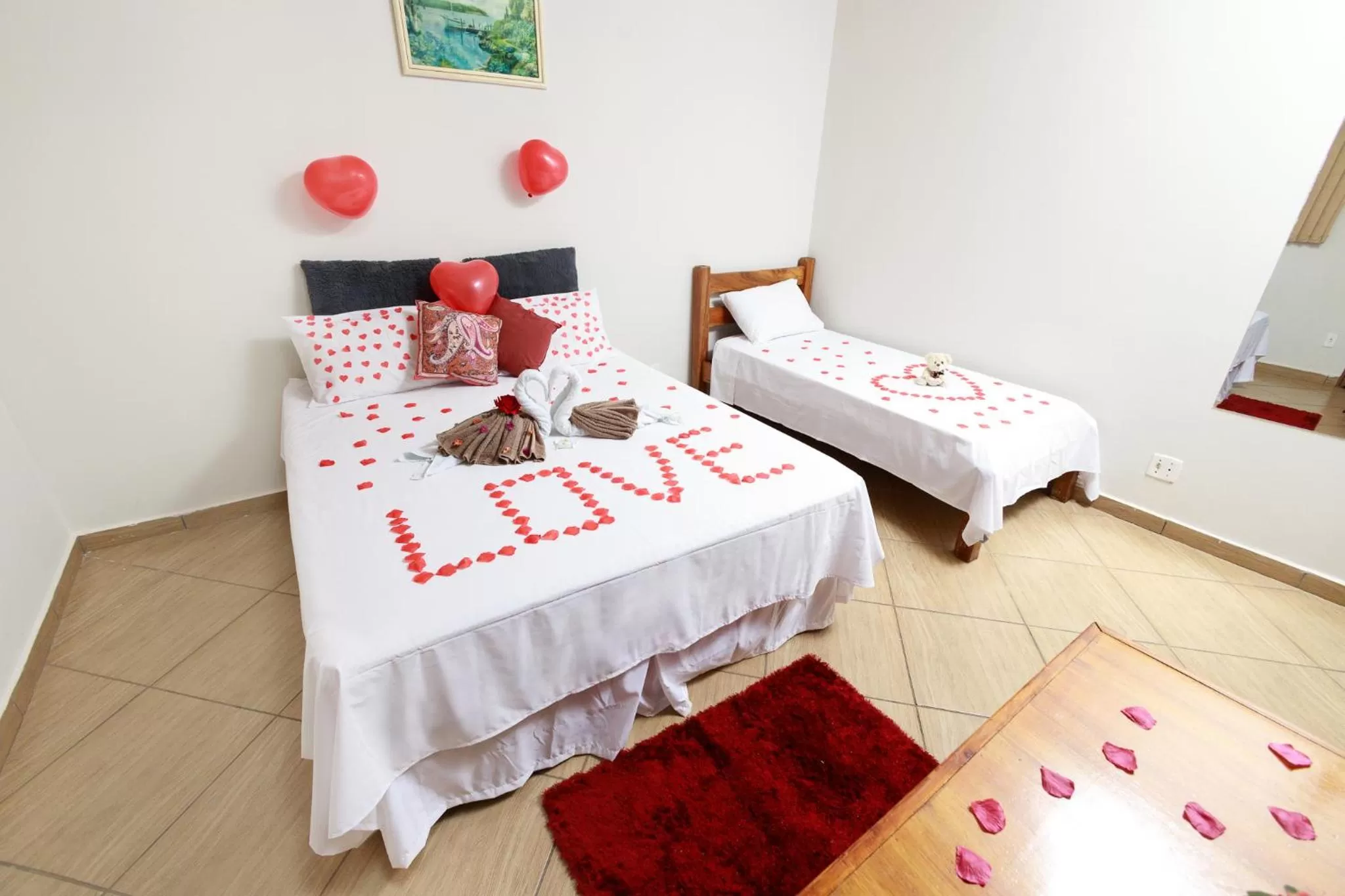 Bed in Hotel Portela III