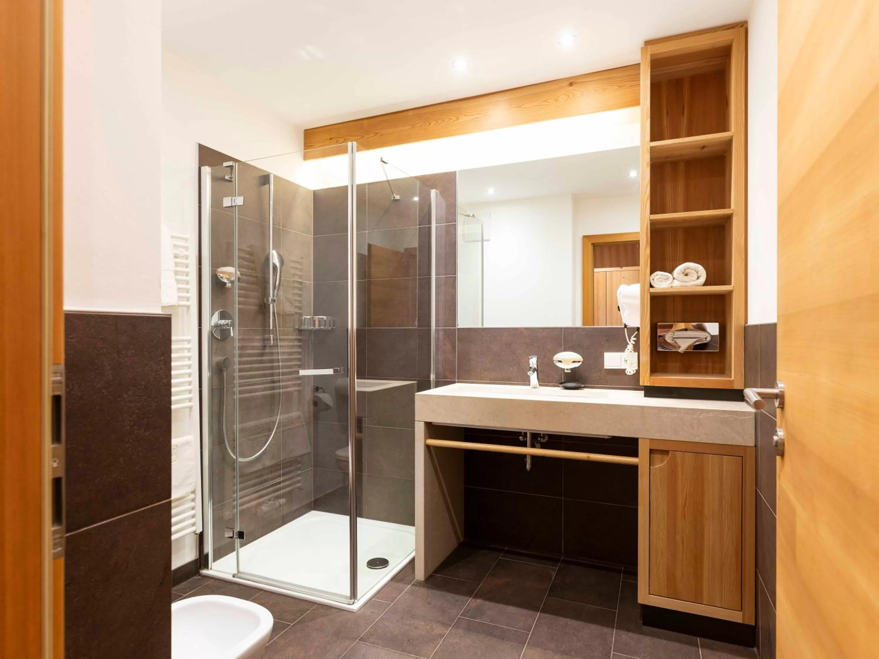 Shower in Biohotel theiner's garten