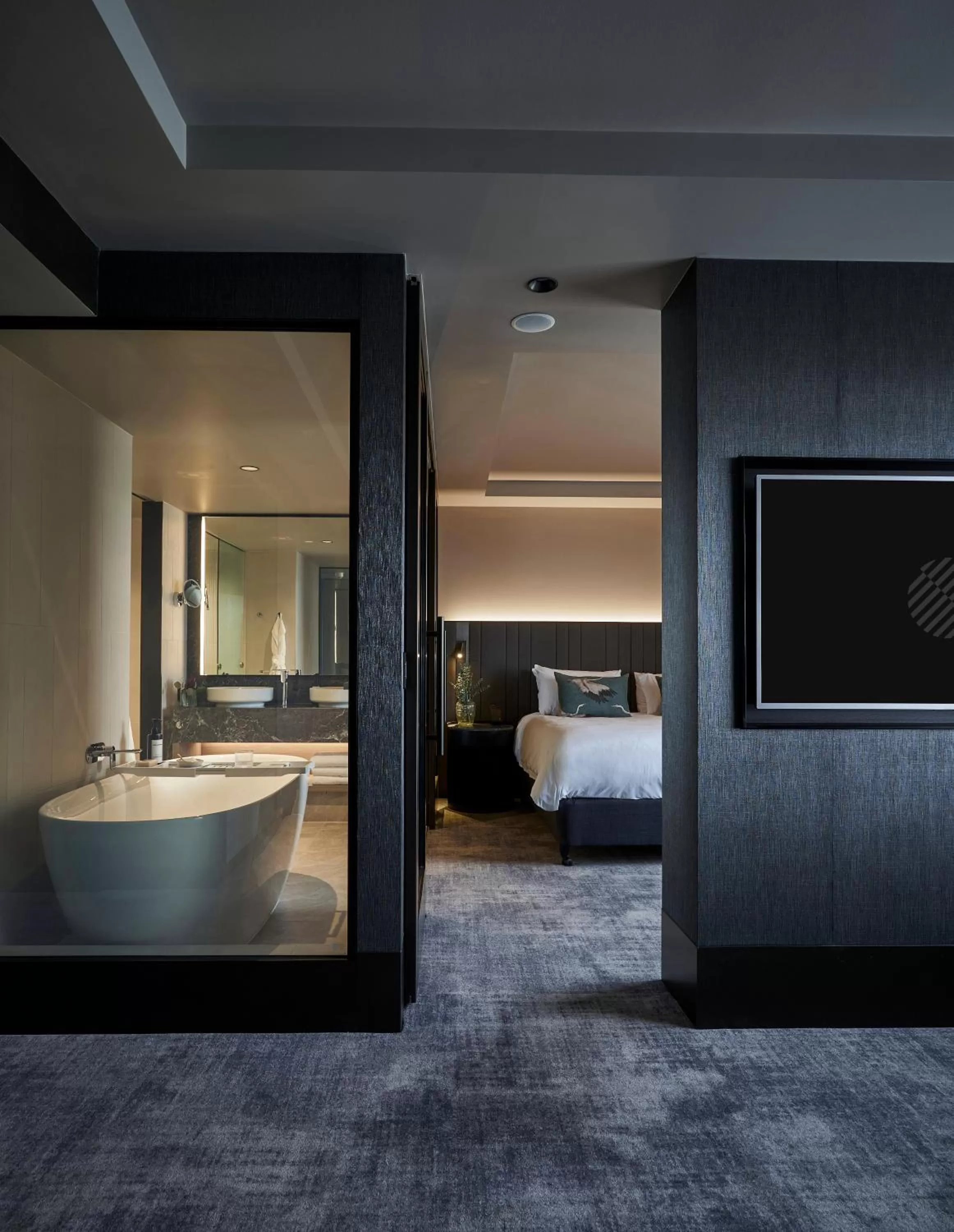 Bathroom, Bed in Pullman Melbourne On the Park