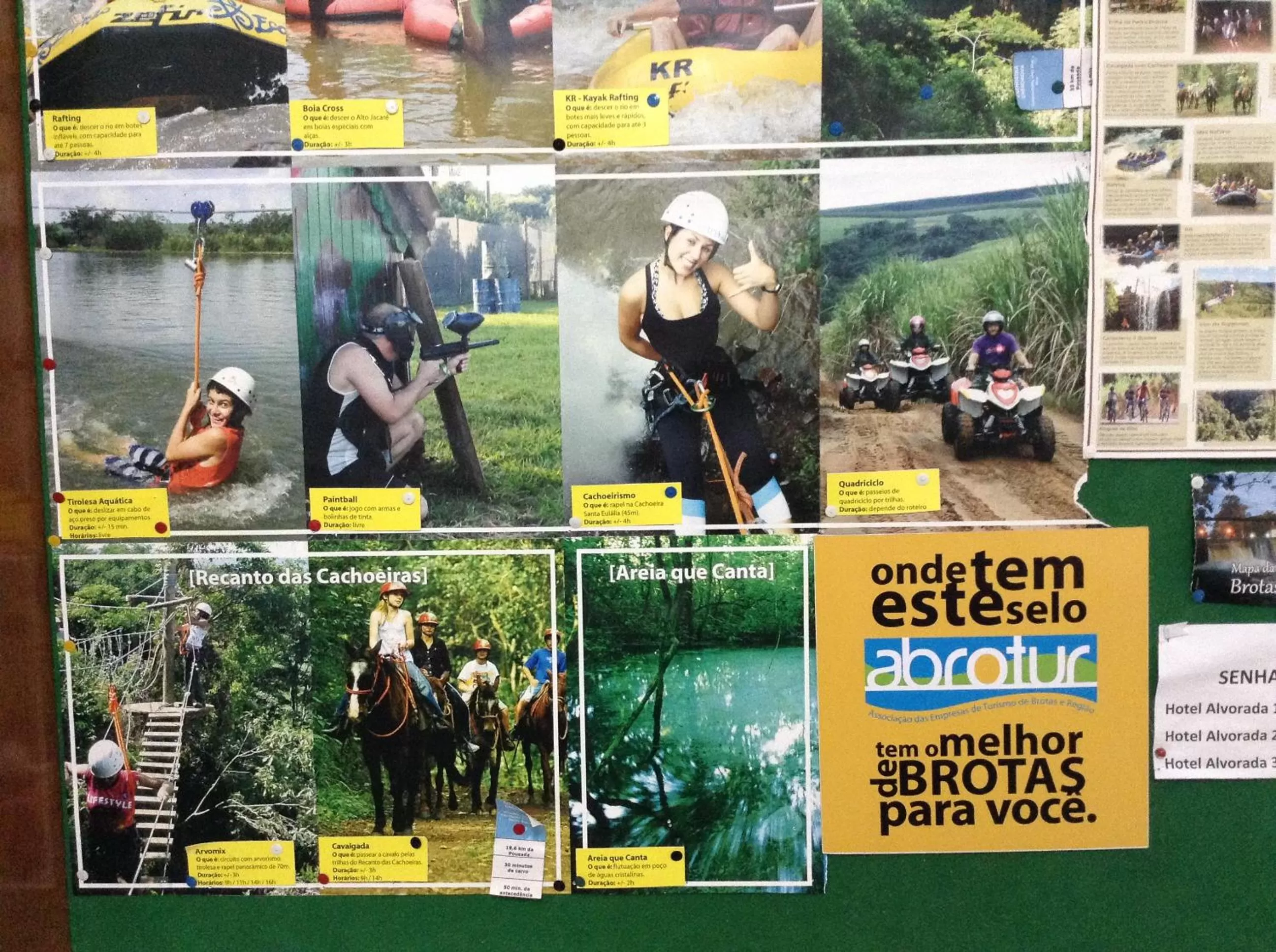 Entertainment in Pousada Alvorada Brotas - e agendamento das atividades turísticas