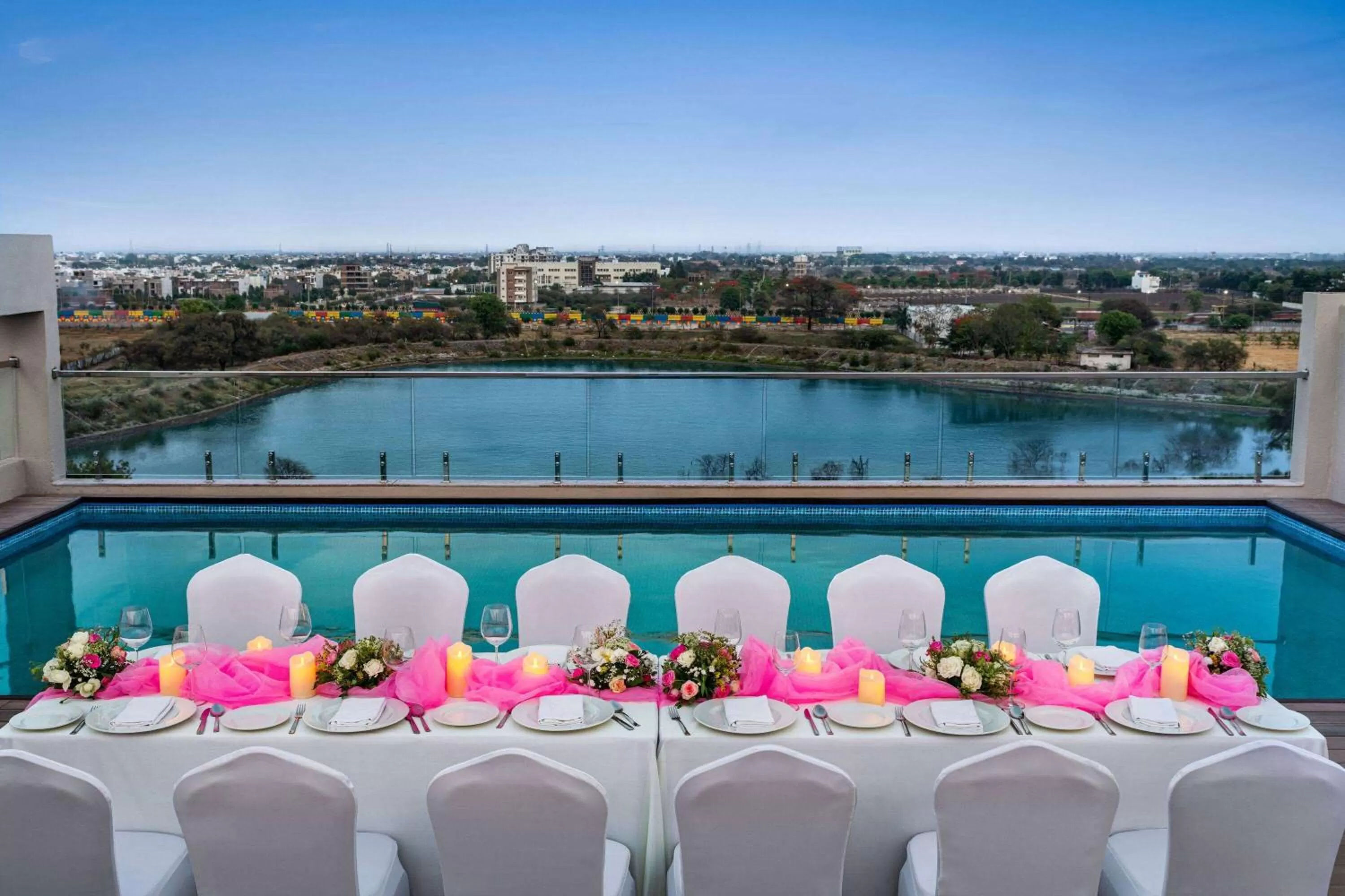 Swimming pool in Ramada Encore by Wyndham Indore Nipania