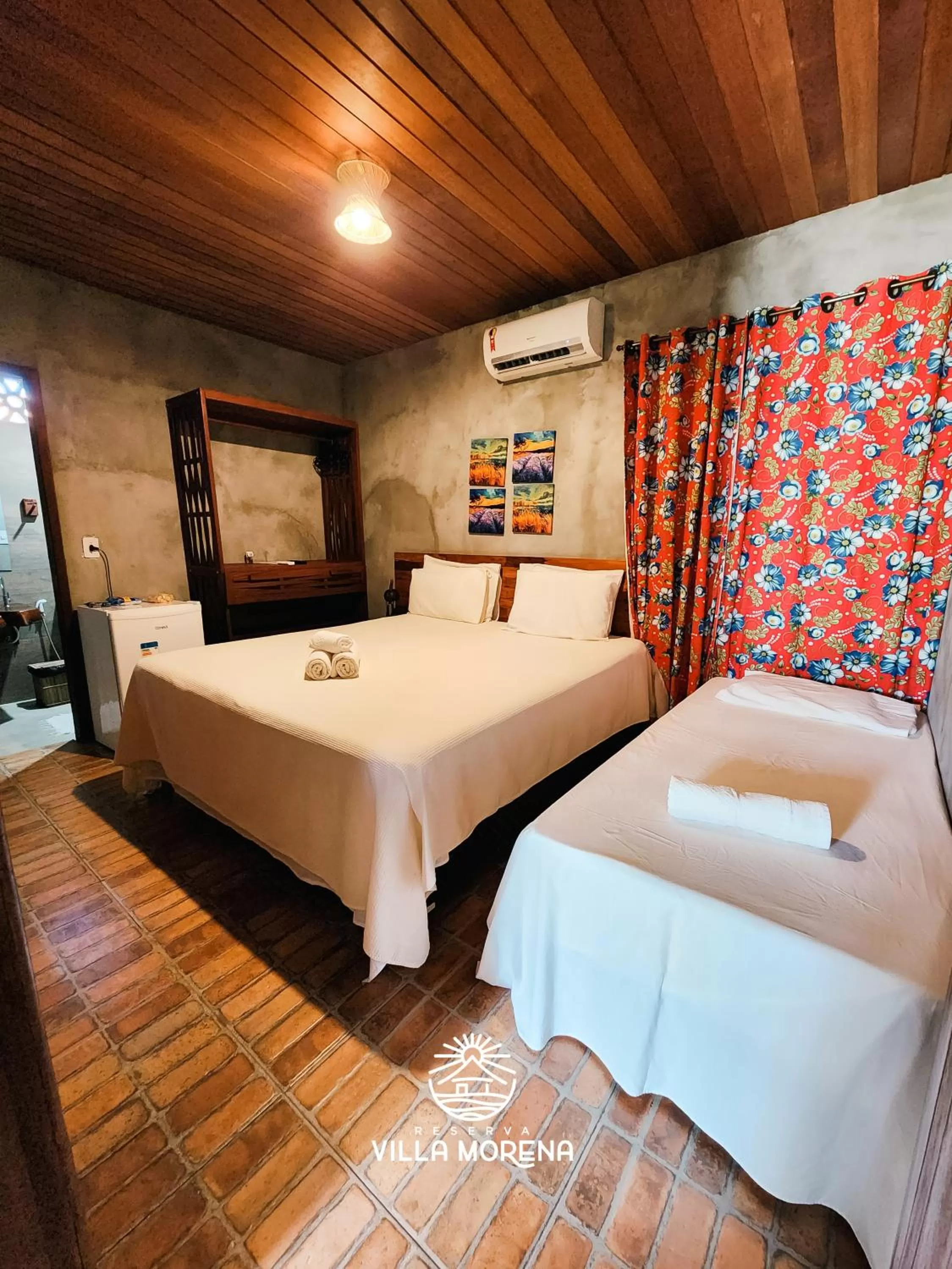 Bed in Pousada Villa Morena