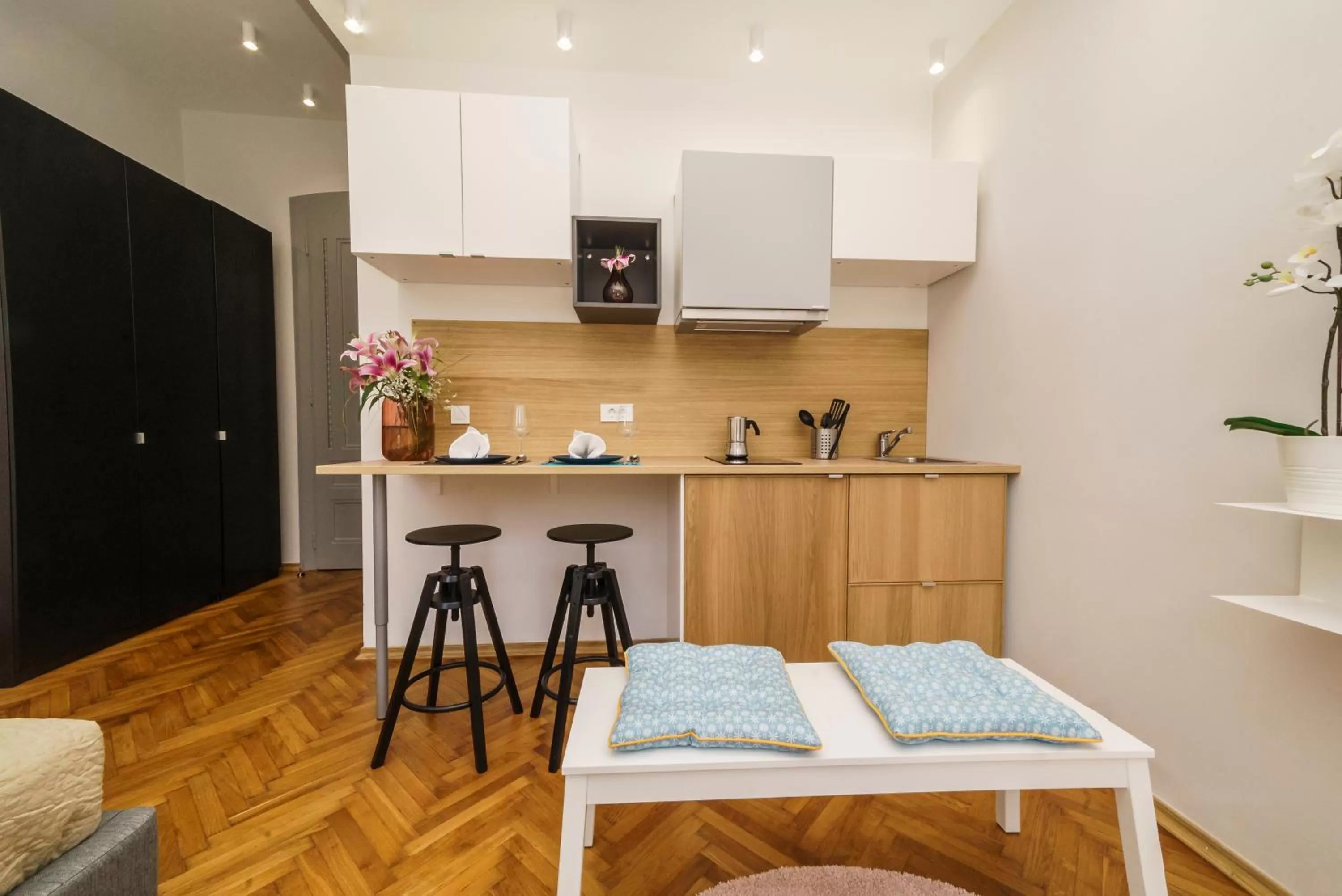 Kitchen or kitchenette in Doma Zagreb Aparthotel