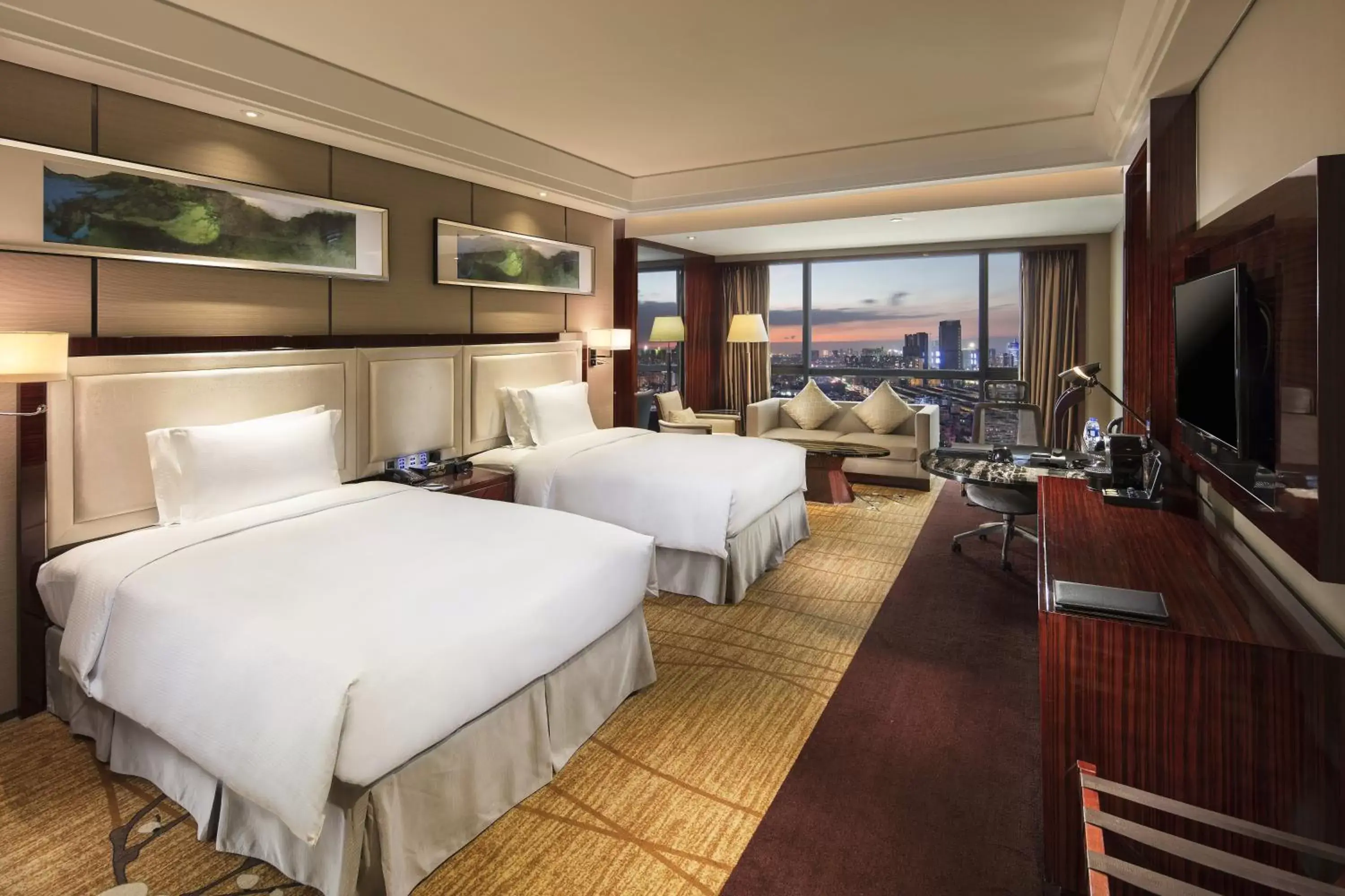 Twin Deluxe Room with City View in Hilton Foshan - Free Shuttle Bus to Canton Fair Twin Deluxe Room with City View in Hilton Foshan - Free Shuttle Bus to Canton Fair