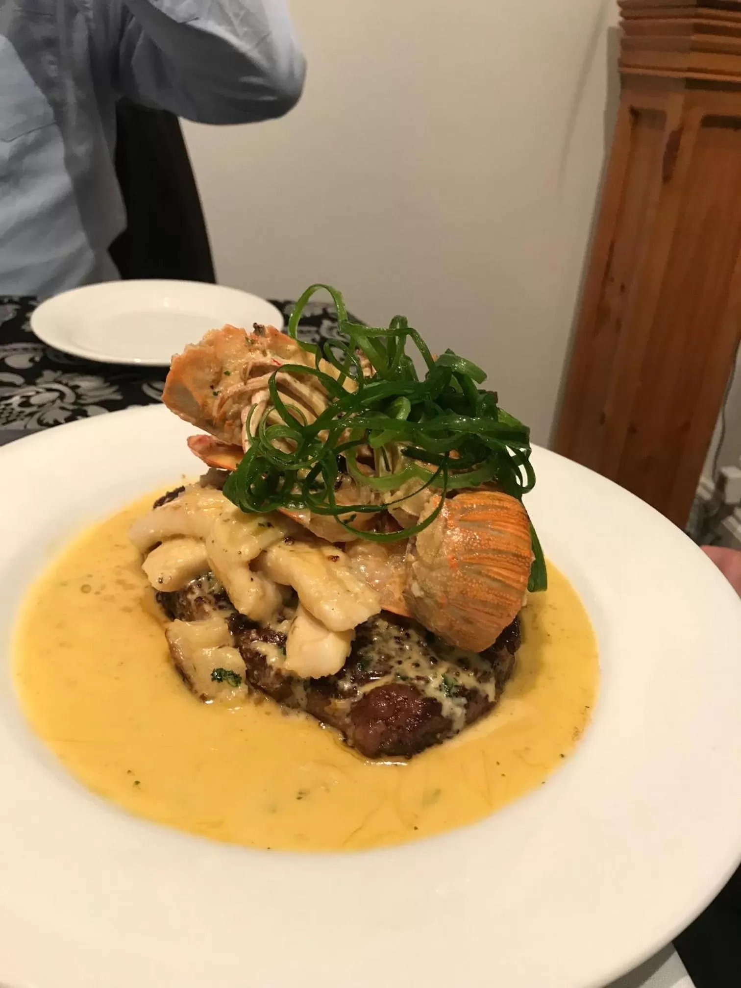 Dinner in Hilltop Motel