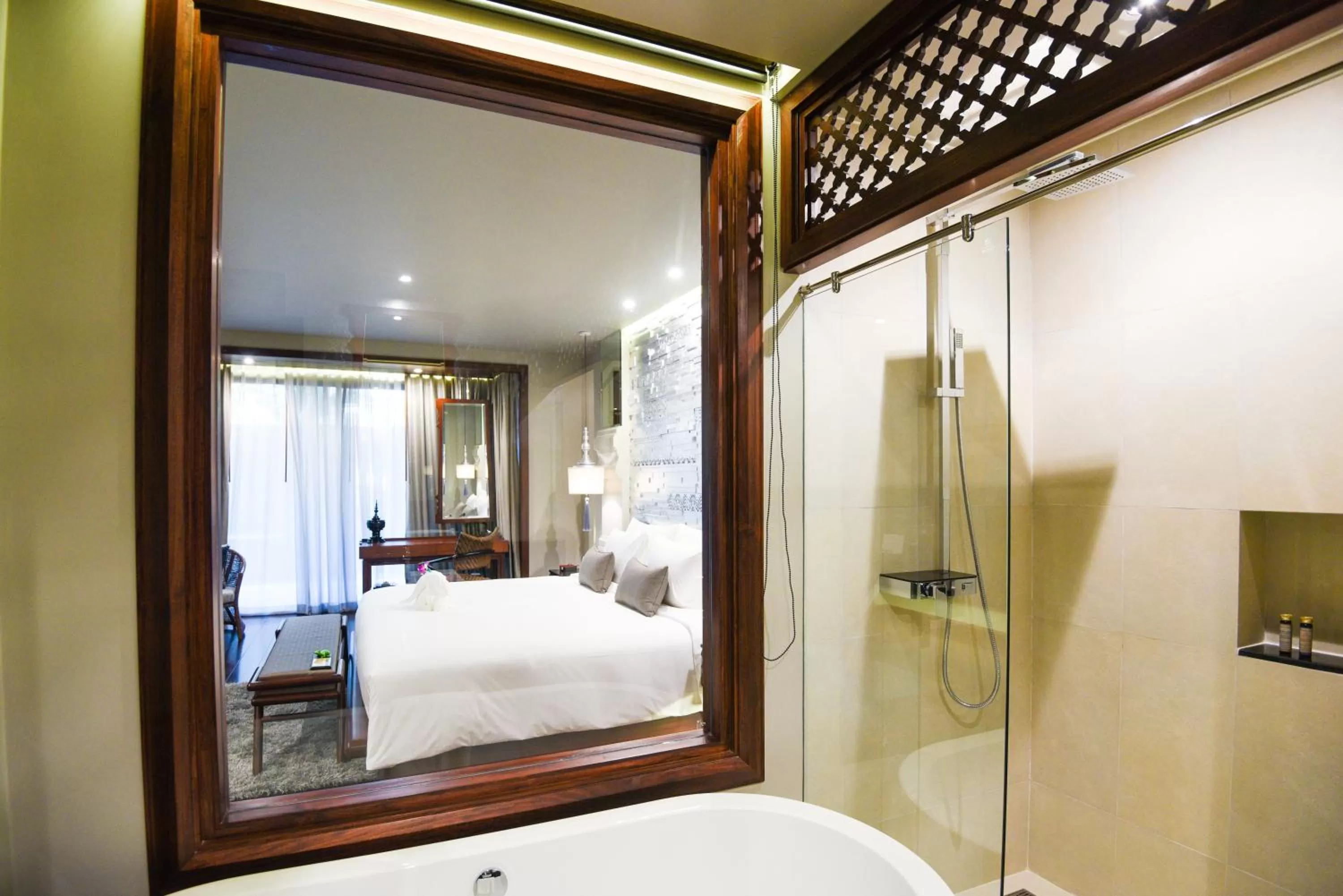 Bathroom, Bed in RatiLanna Riverside Spa Resort