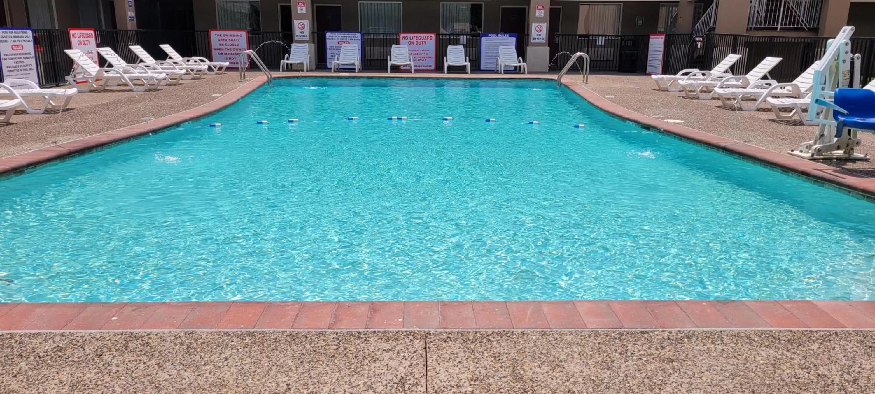 Swimming pool in HomeTowne Studios by Red Roof Bordentown - McGuire AFB
