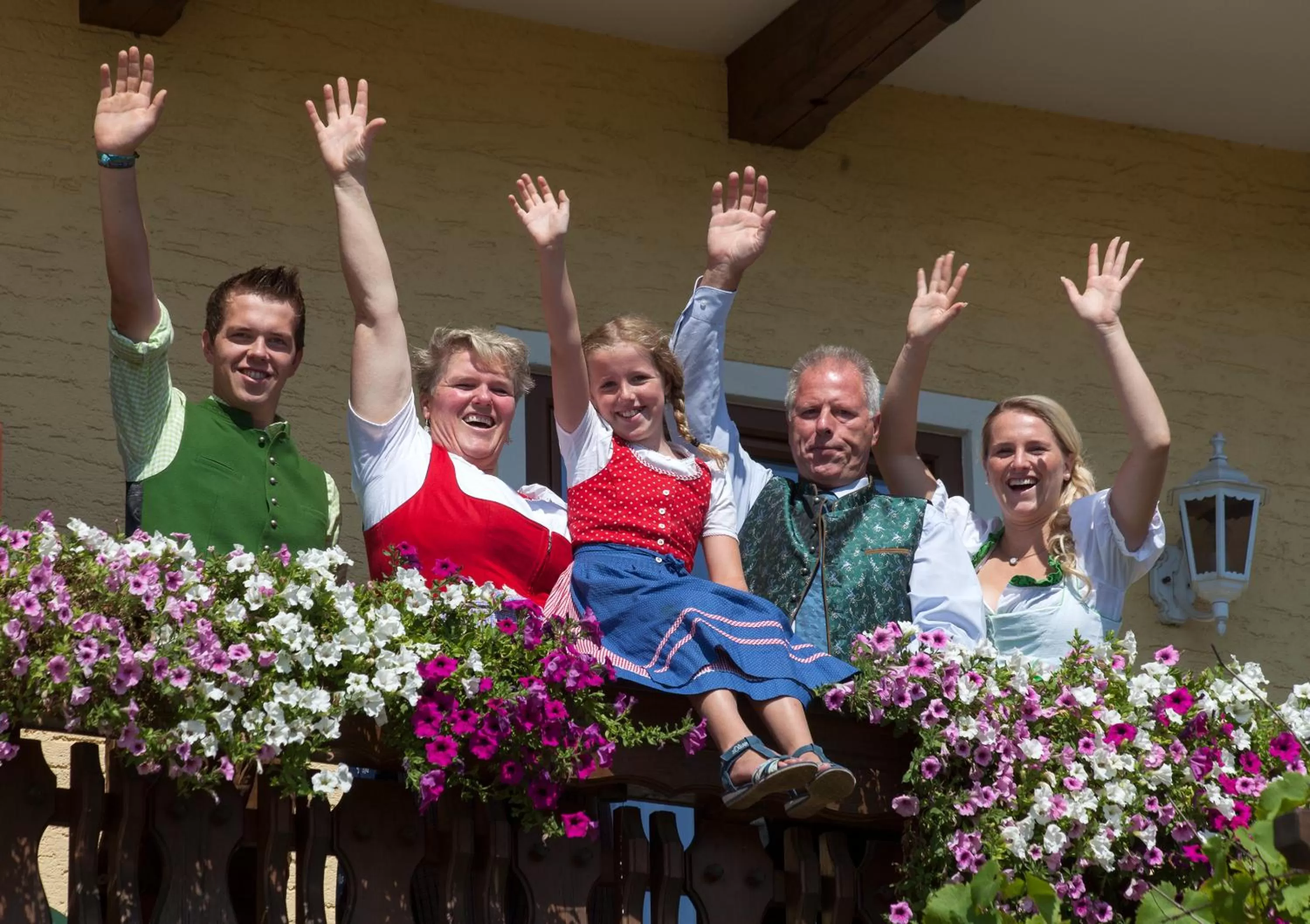 Family in Panorama Hotel Gasthof Leidingerhof
