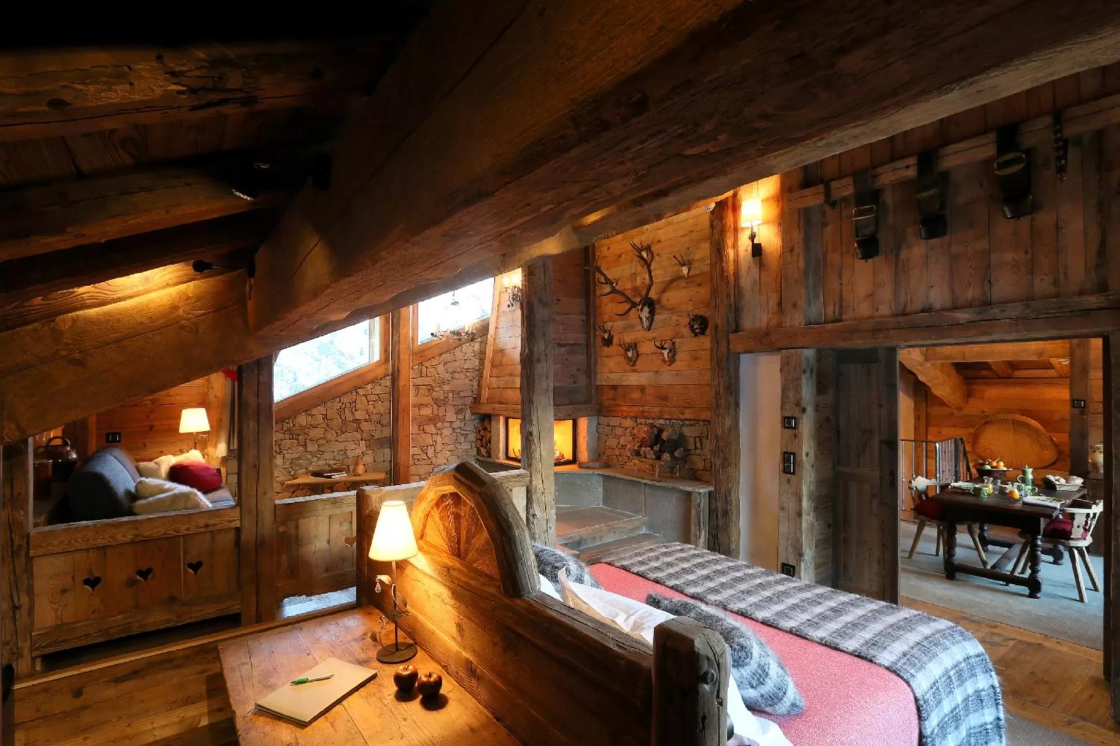 Living room in La Bouitte - Hôtel Relais & Châteaux
