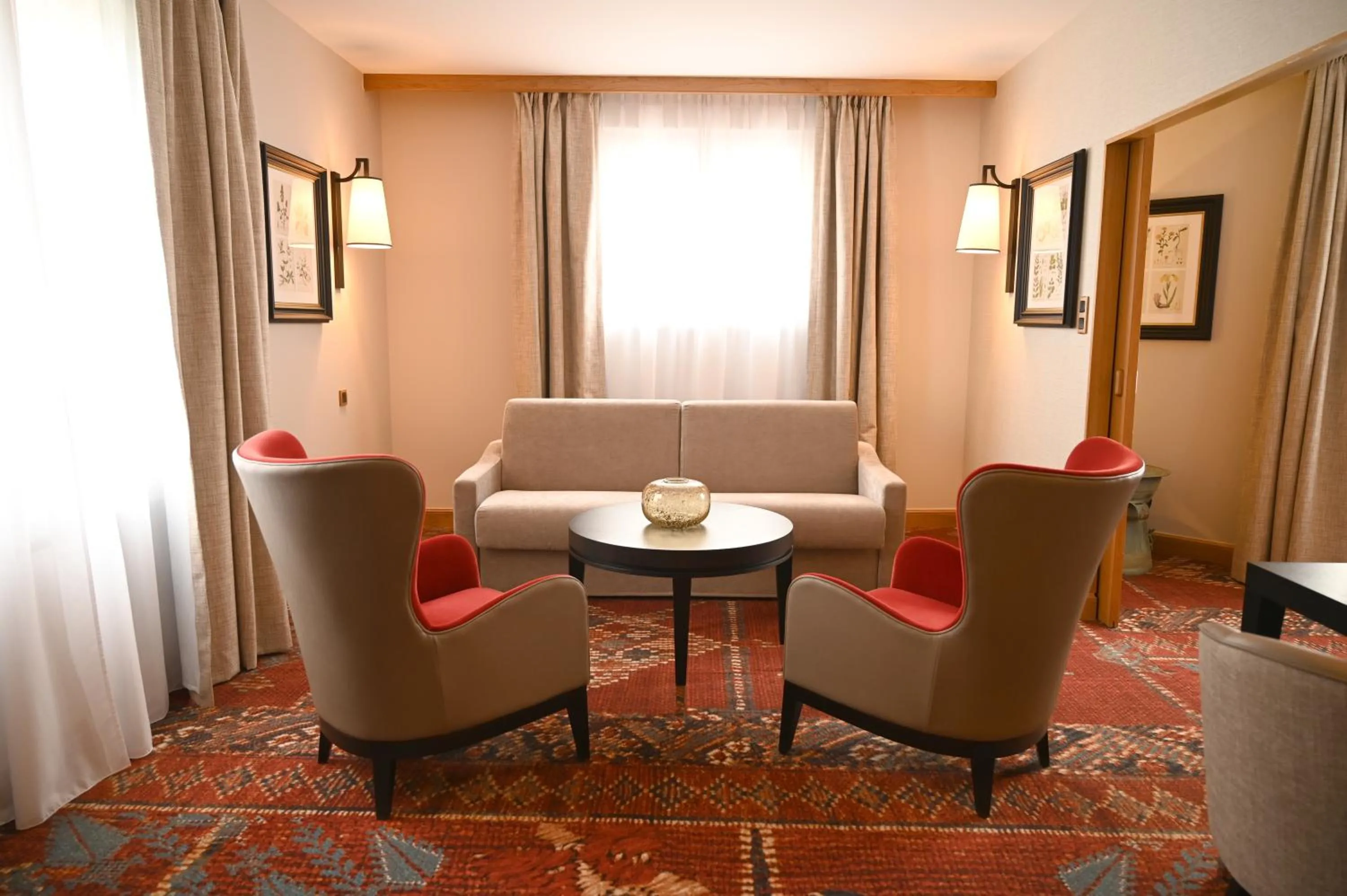 Living room in Hôtel Le Rempart