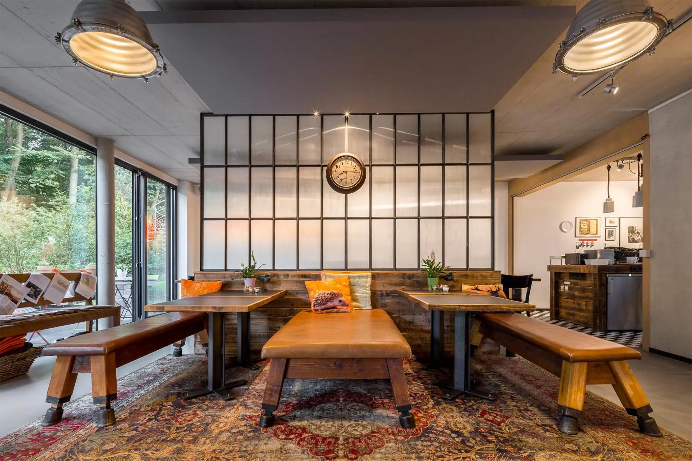 Seating area in V-Hotel