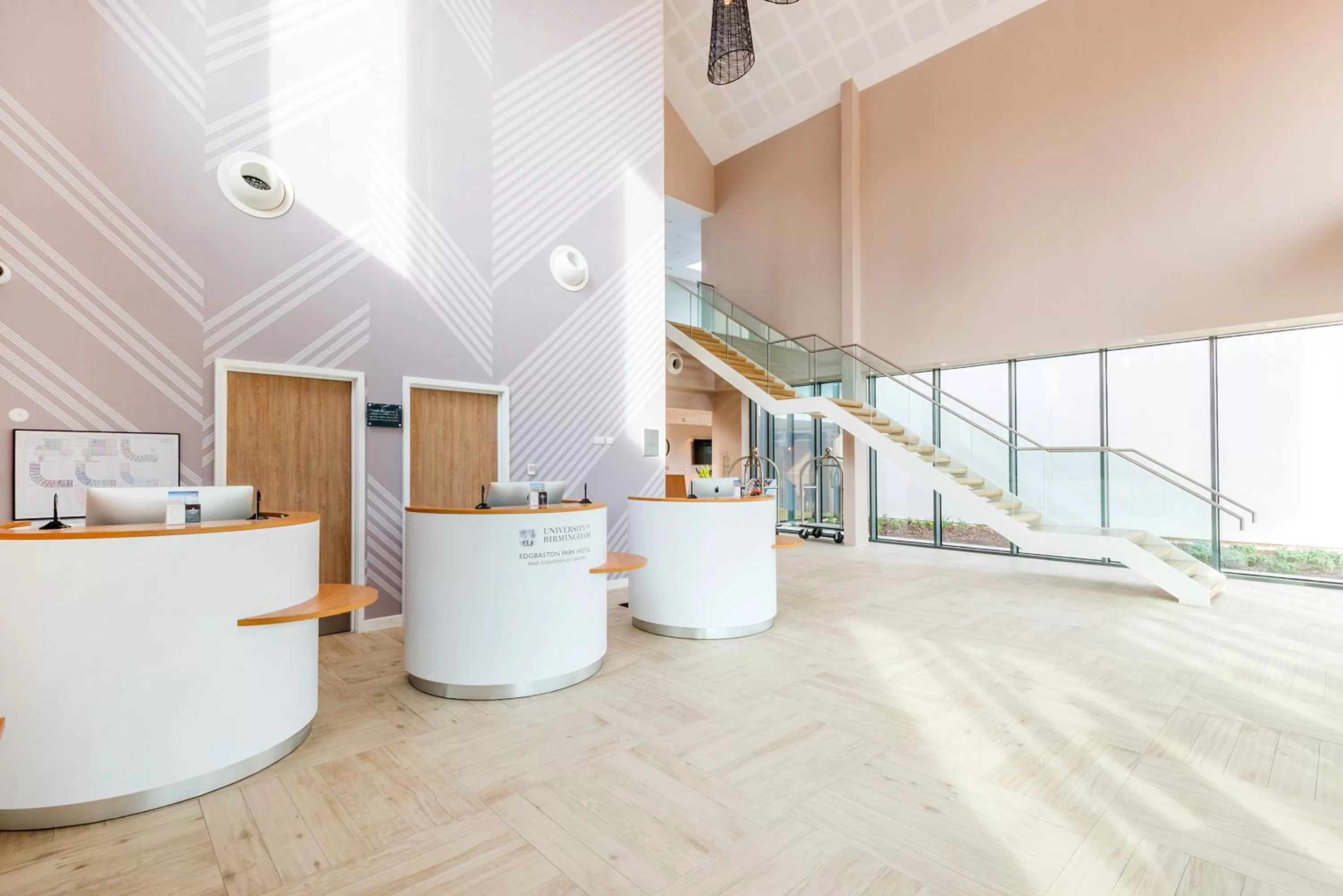 Lobby or reception in Peter Scott House Birmingham