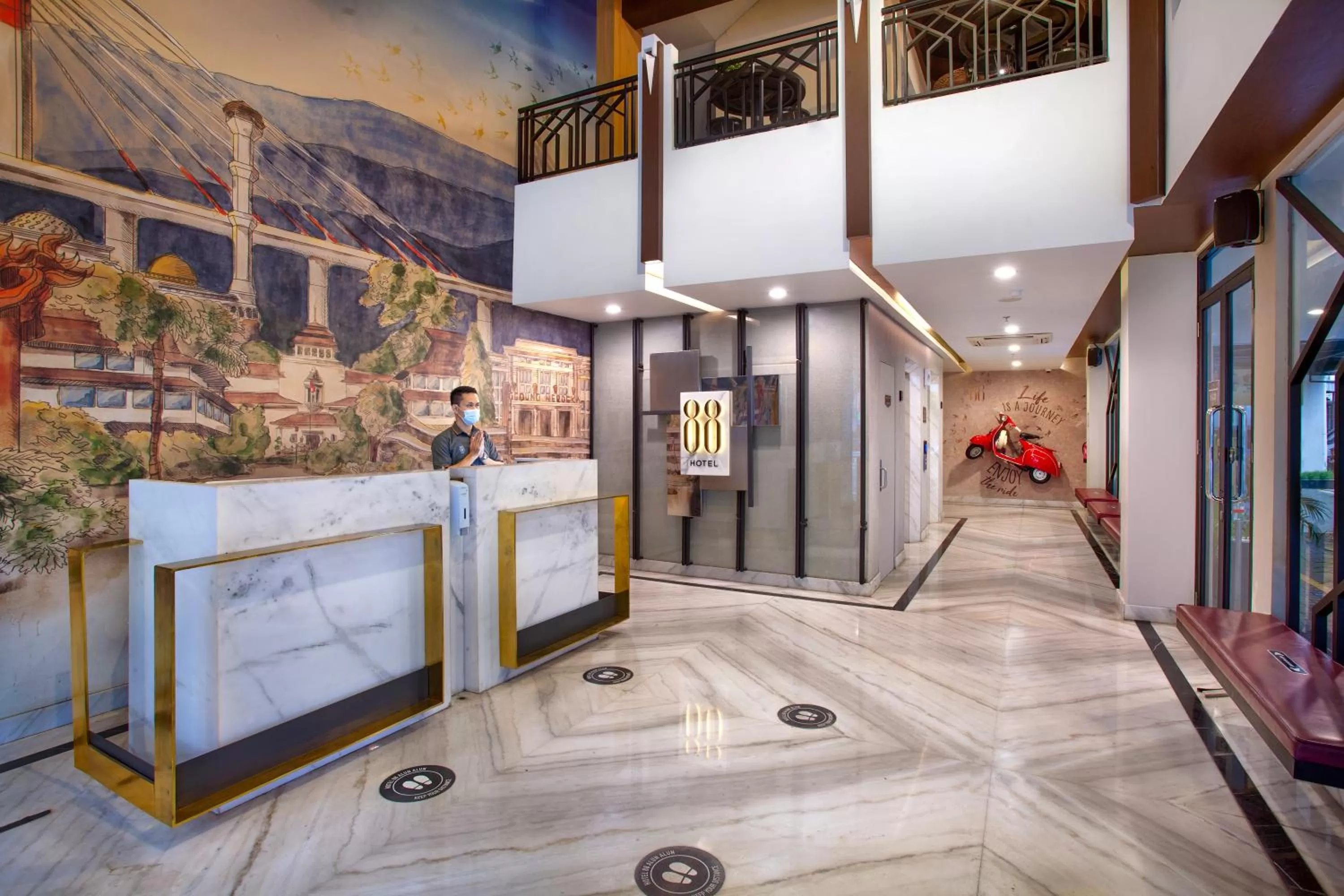 Lobby or reception in Hotel 88 Alun Alun Bandung By WH