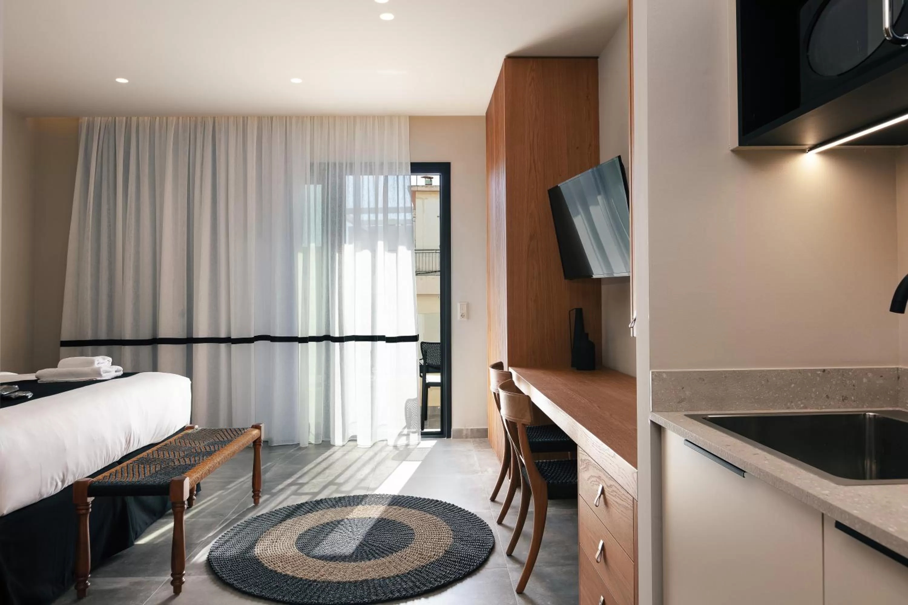 Photo of the whole room, Bed in Chapter 02 Gallery Suites