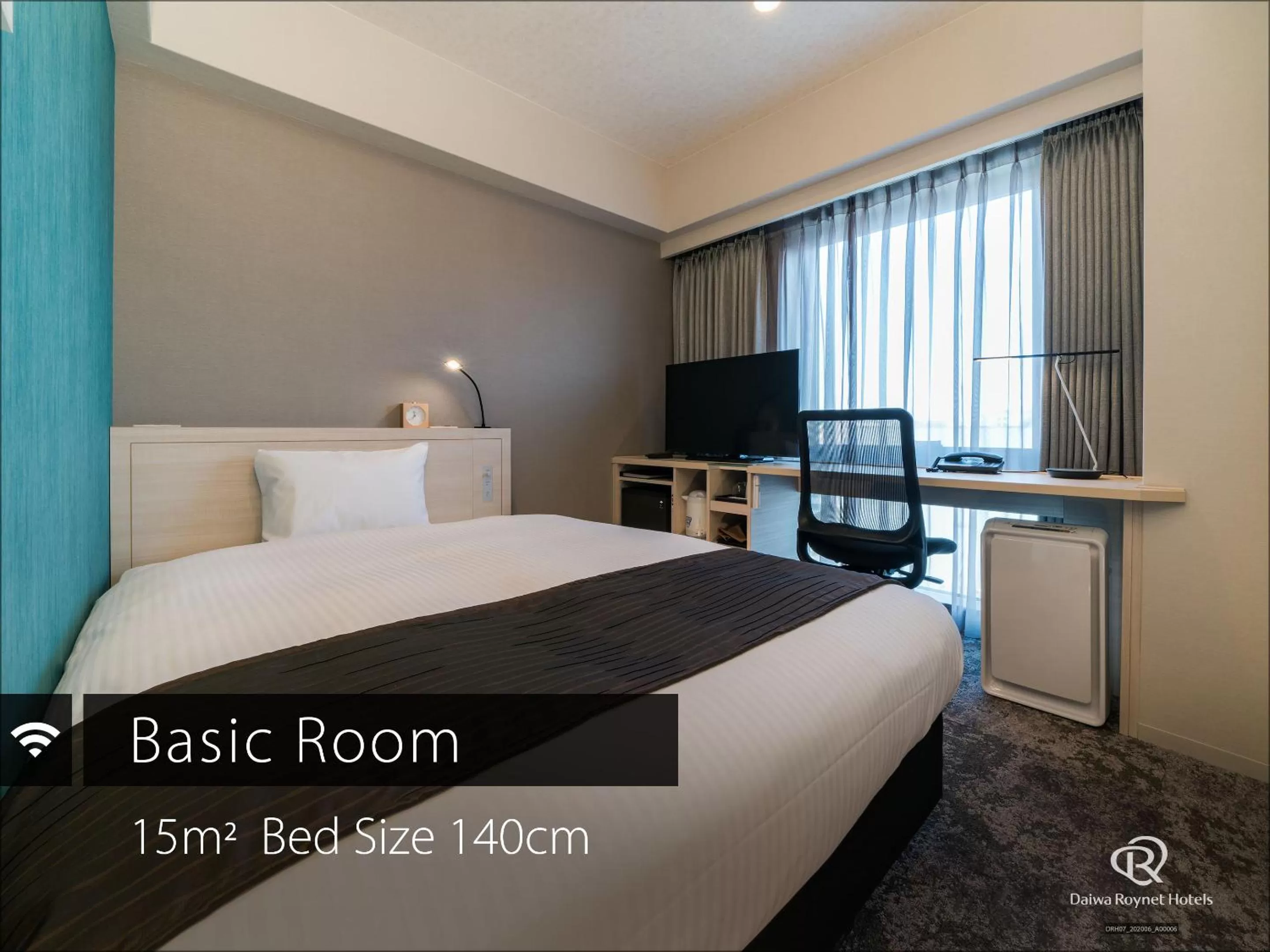 Bed in DEL style Fukuoka Nishinakasu by Daiwa Roynet Hotel