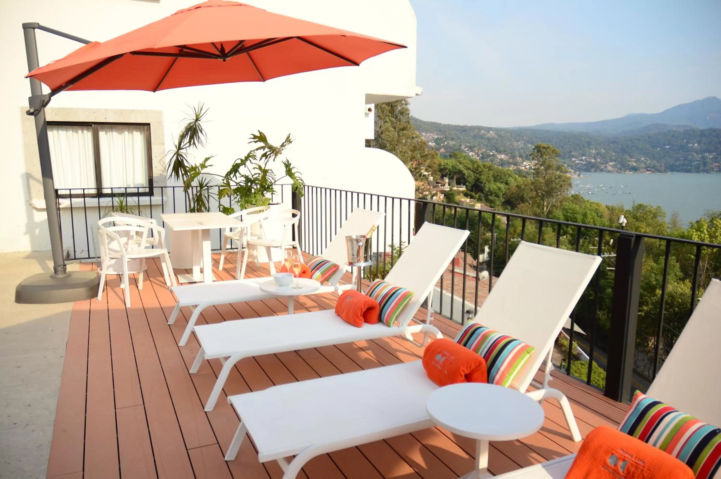 Balcony/Terrace in Danzaluna Hotel Boutique