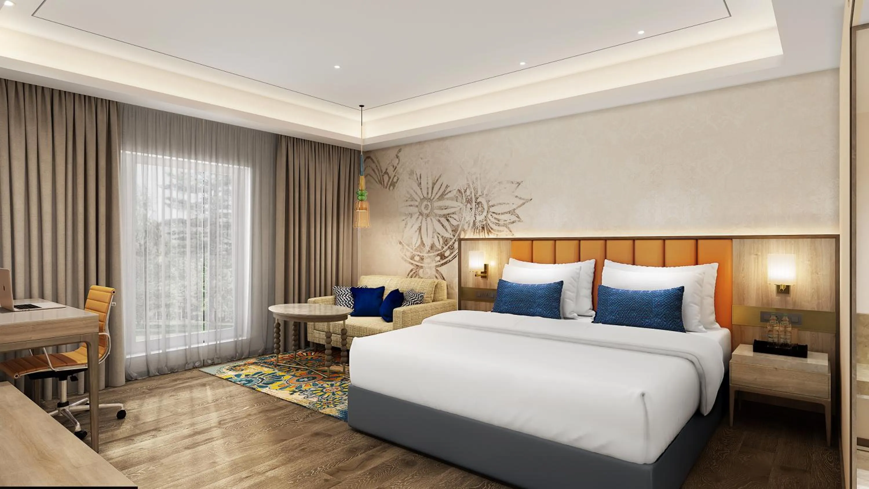 Superior Room king bed in Hotel Bliss