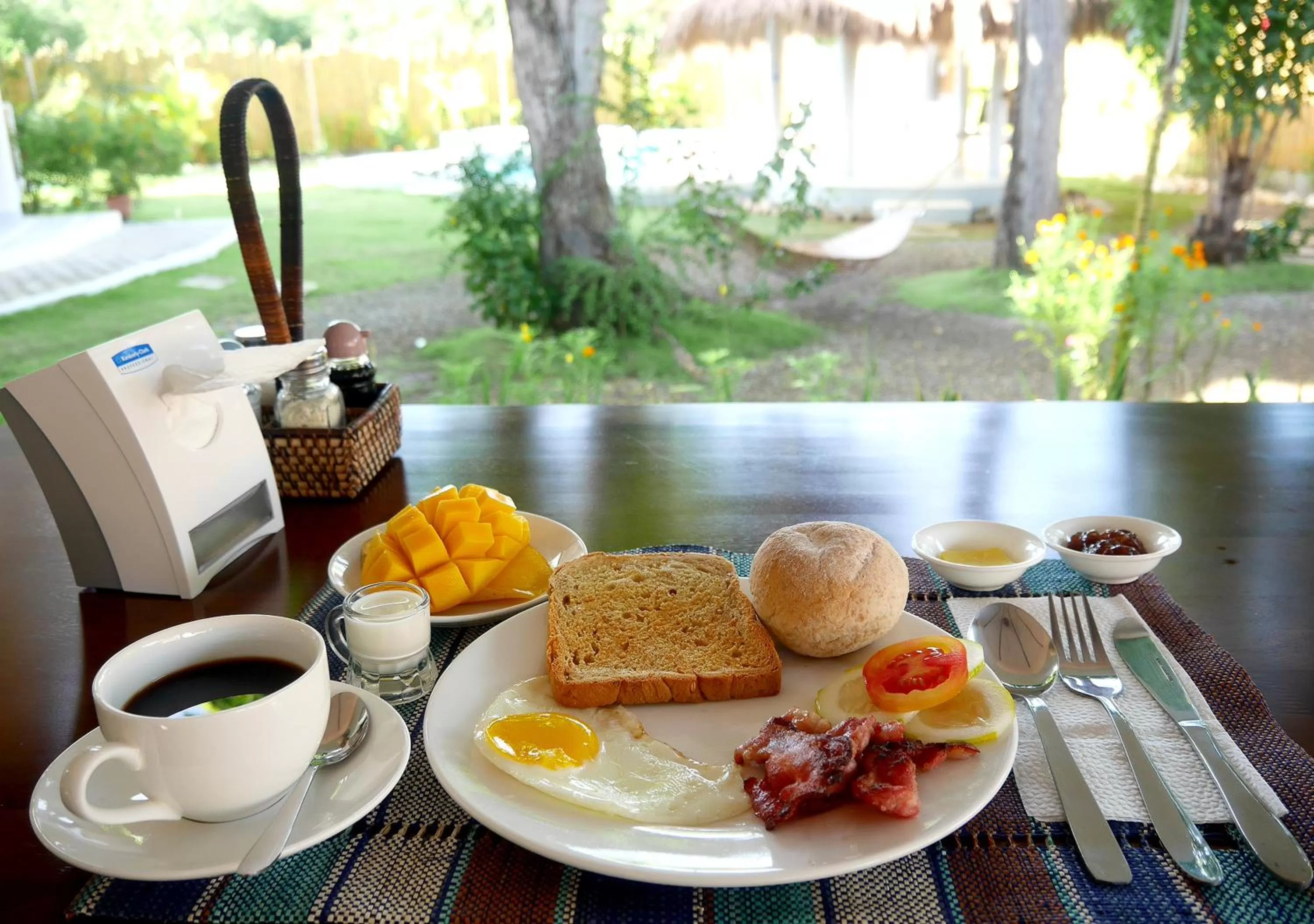 American breakfast in Bohol Dreamcatcher Resort