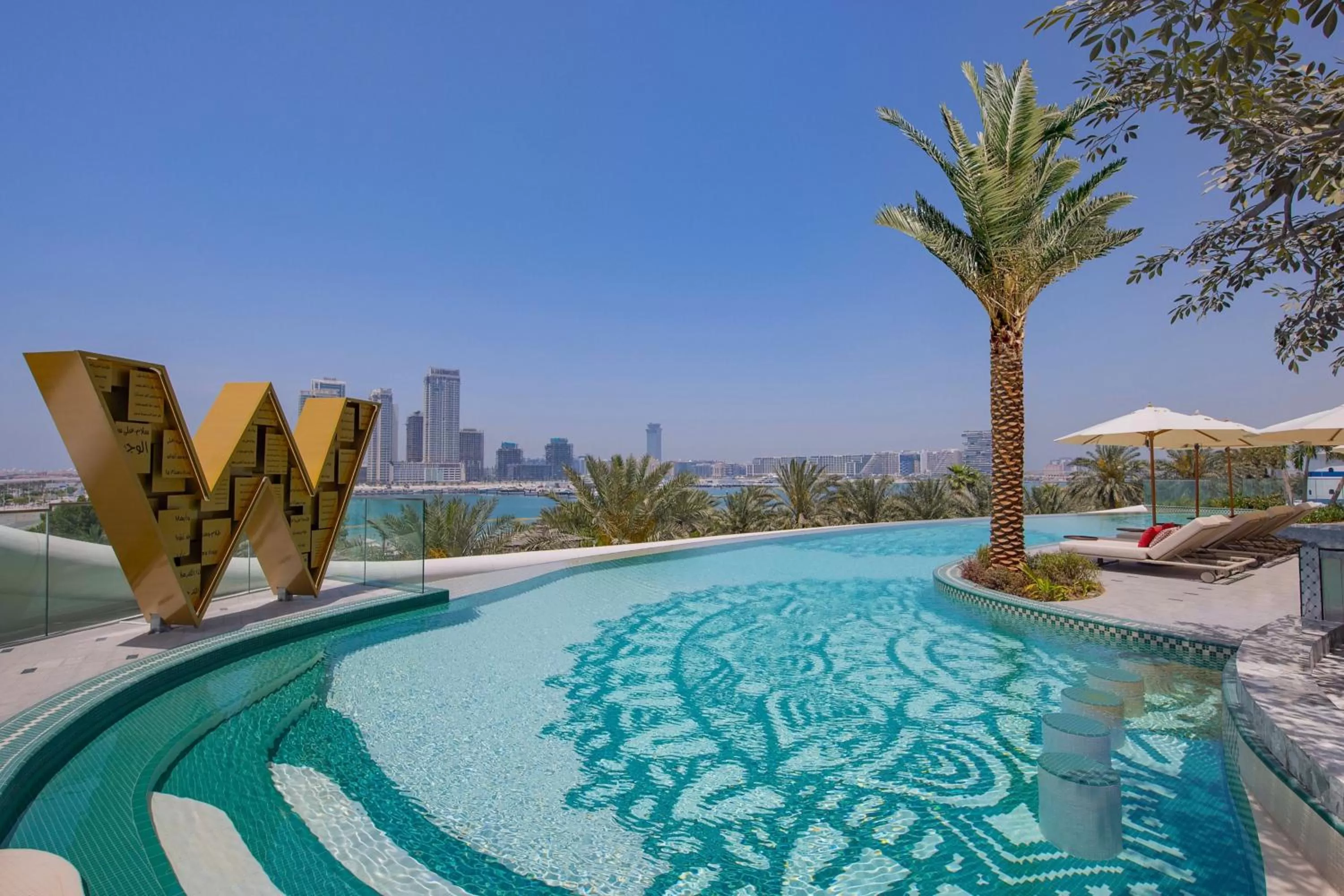 Swimming pool in W Dubai - Mina Seyahi