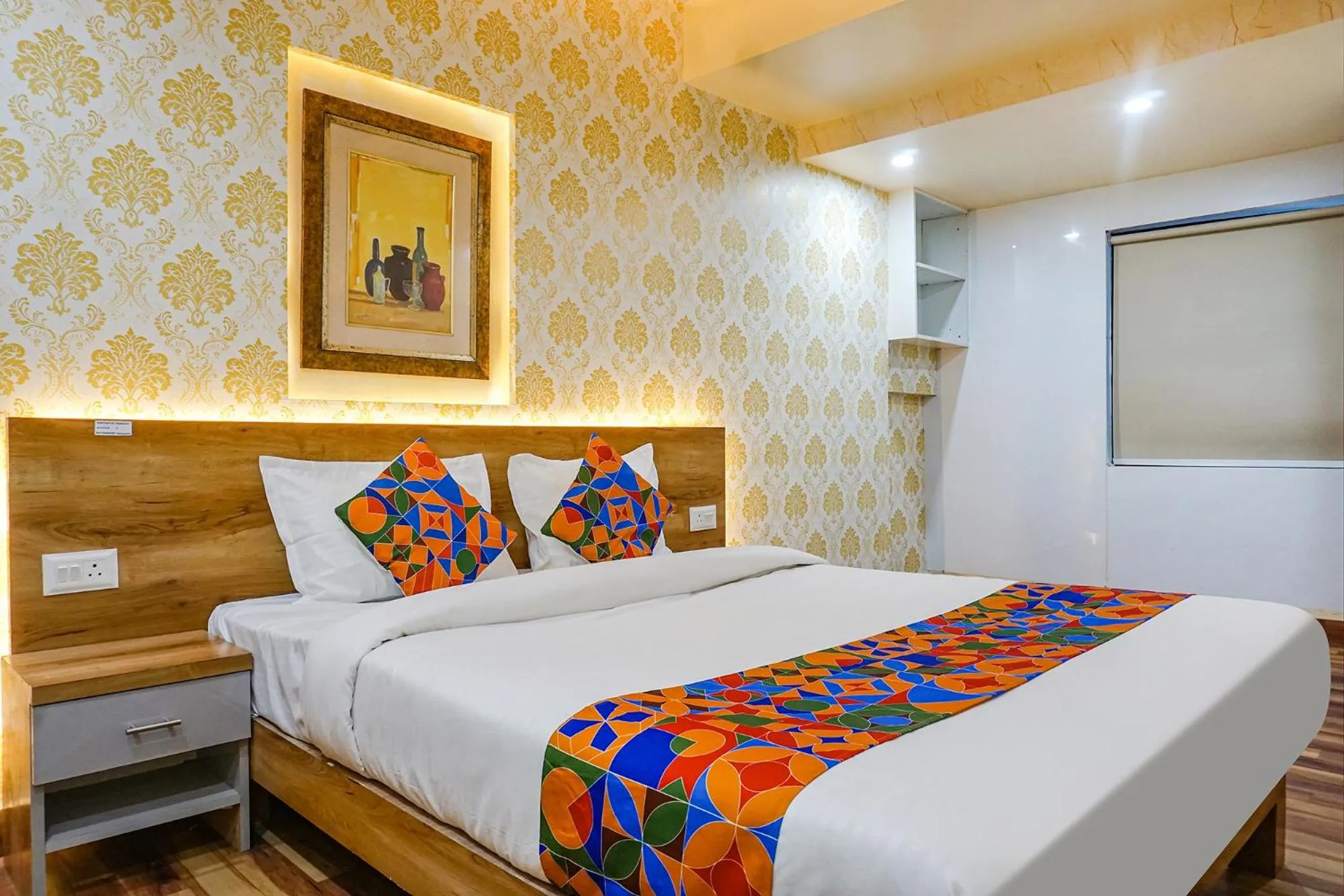 Bedroom, Bed in FabHotel Tan Square - Nr Eon IT Park