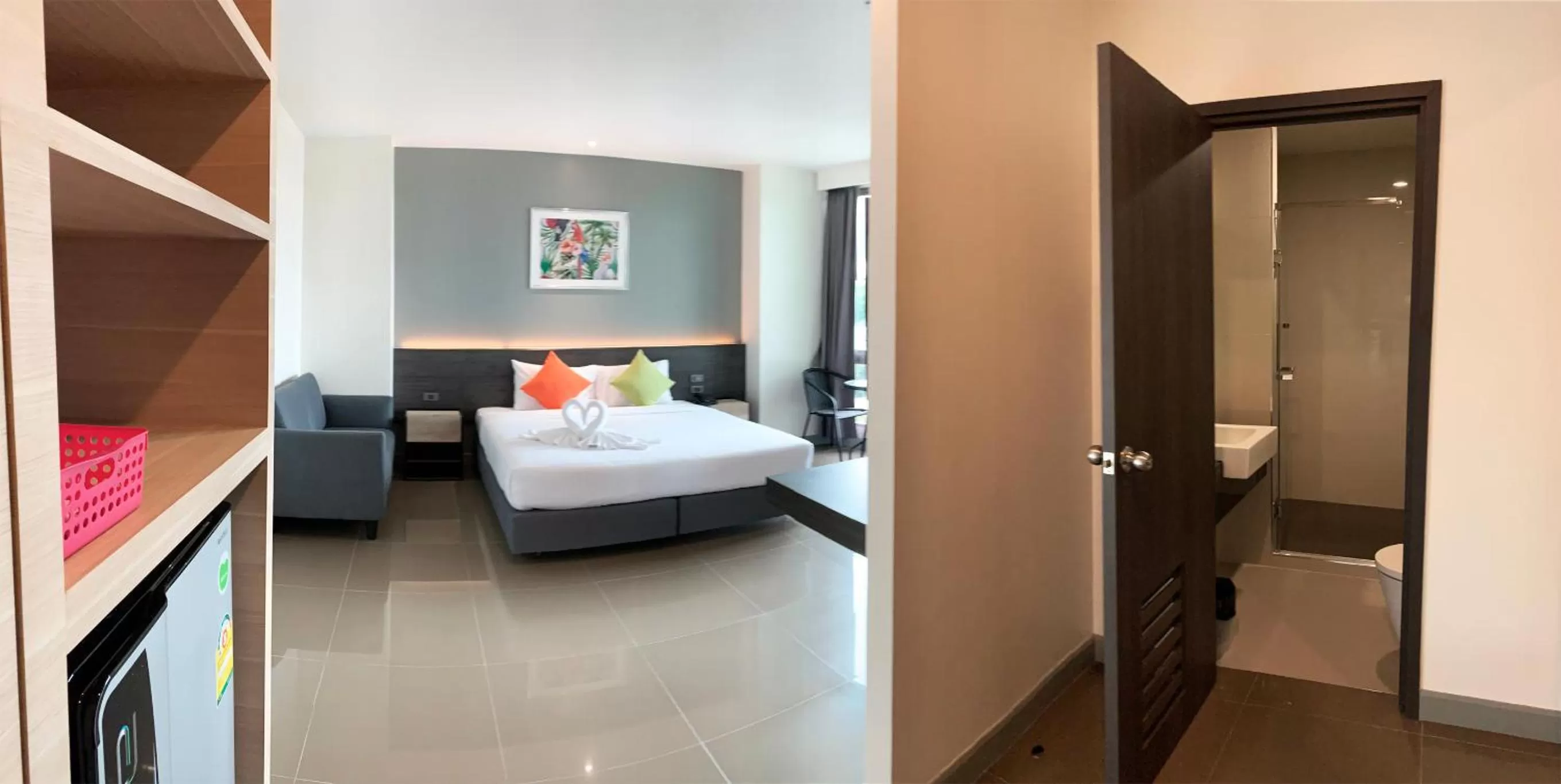 Bed in Clover Hotel Hatyai