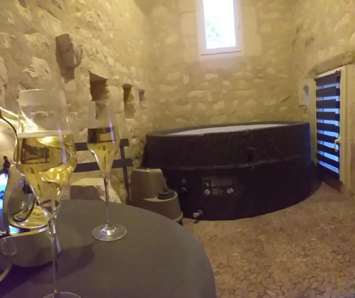 Spa and wellness centre/facilities in La BerryCurienne proche du Zoo de Beauval Saint-Aignan avec SDB, WC ET SPA PRIVATIF pour chaque chambre