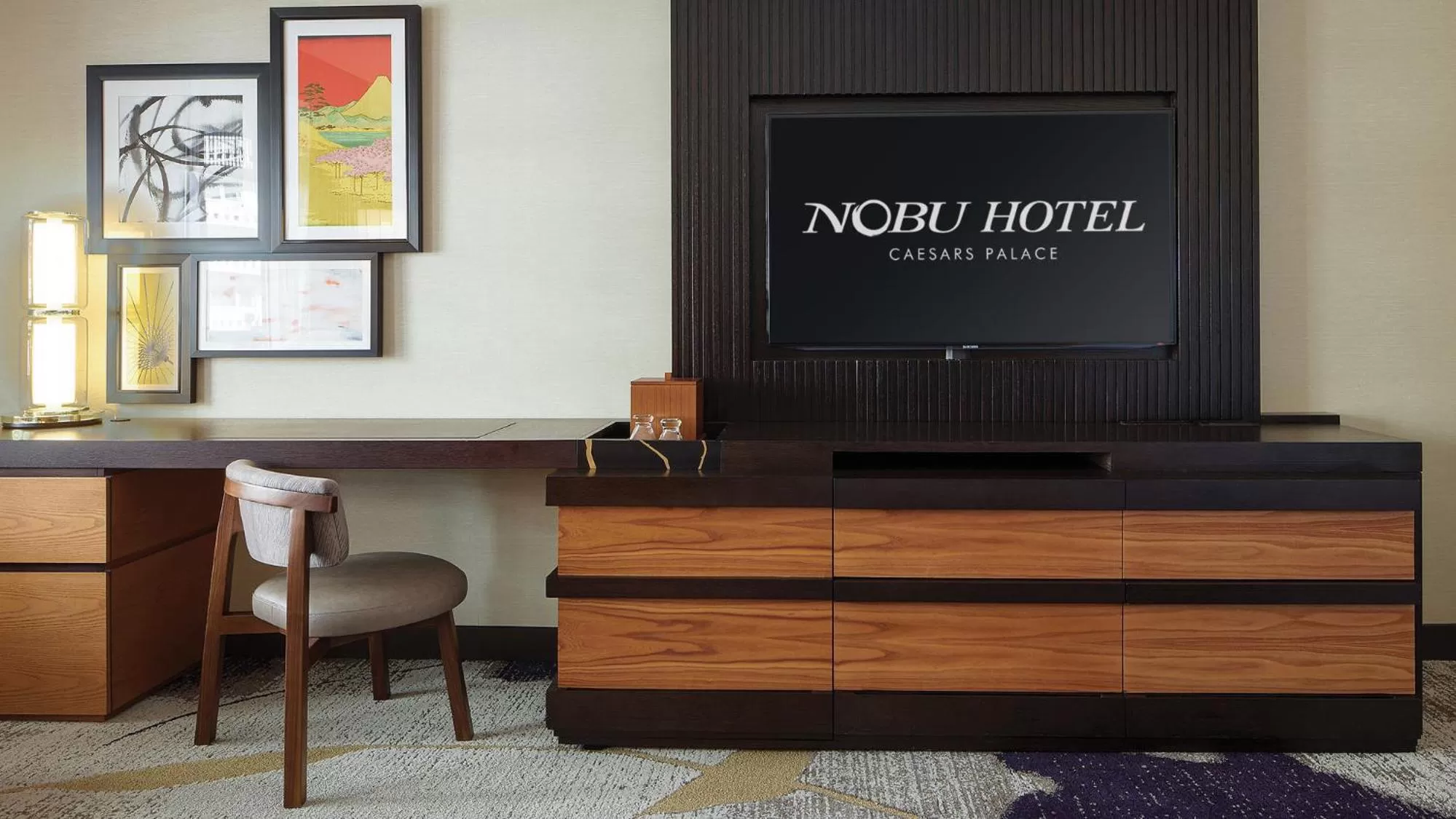 TV and multimedia in Nobu Las Vegas, A Caesars Destination