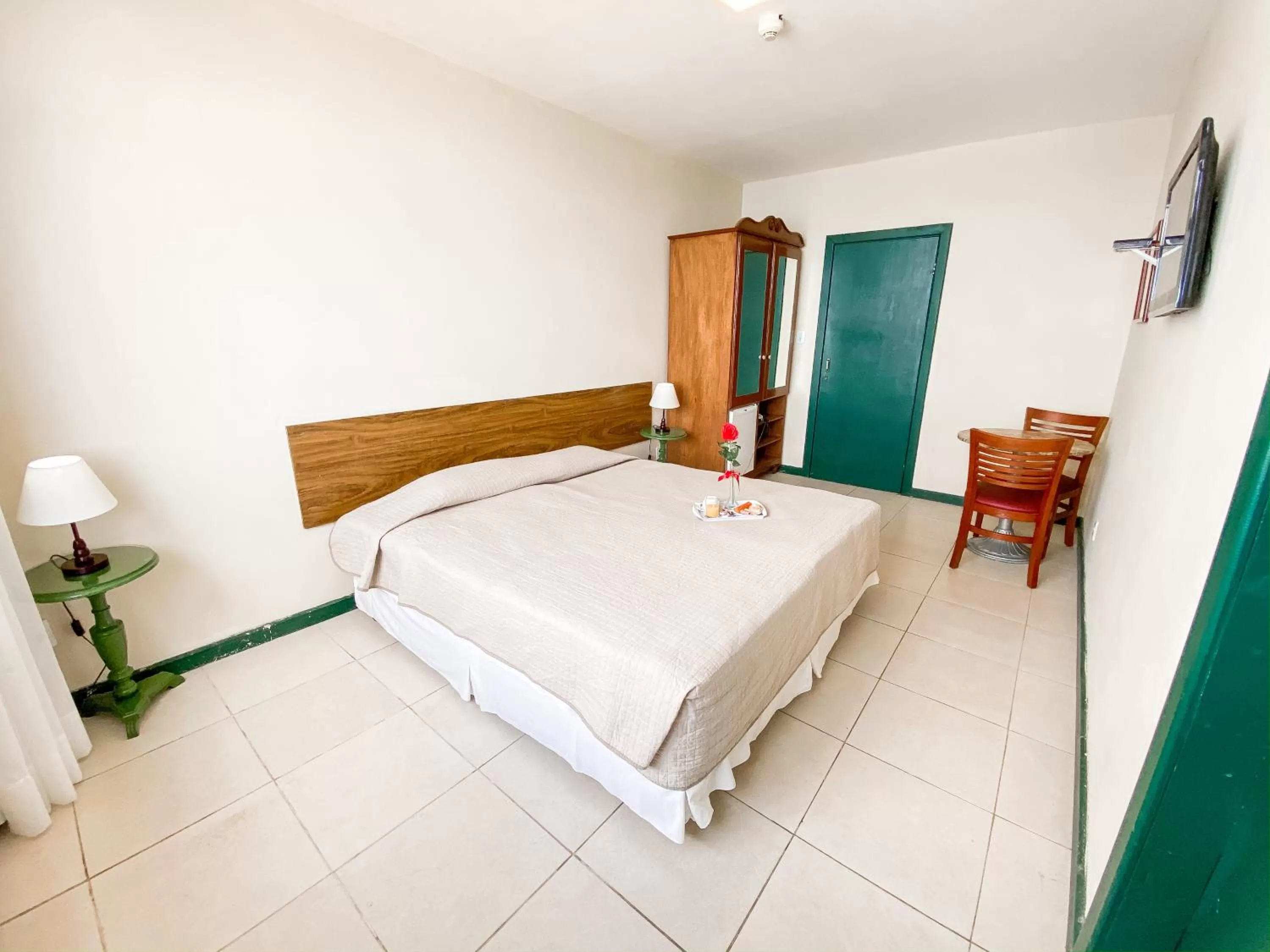 Bed in Pousada Colonial Chile