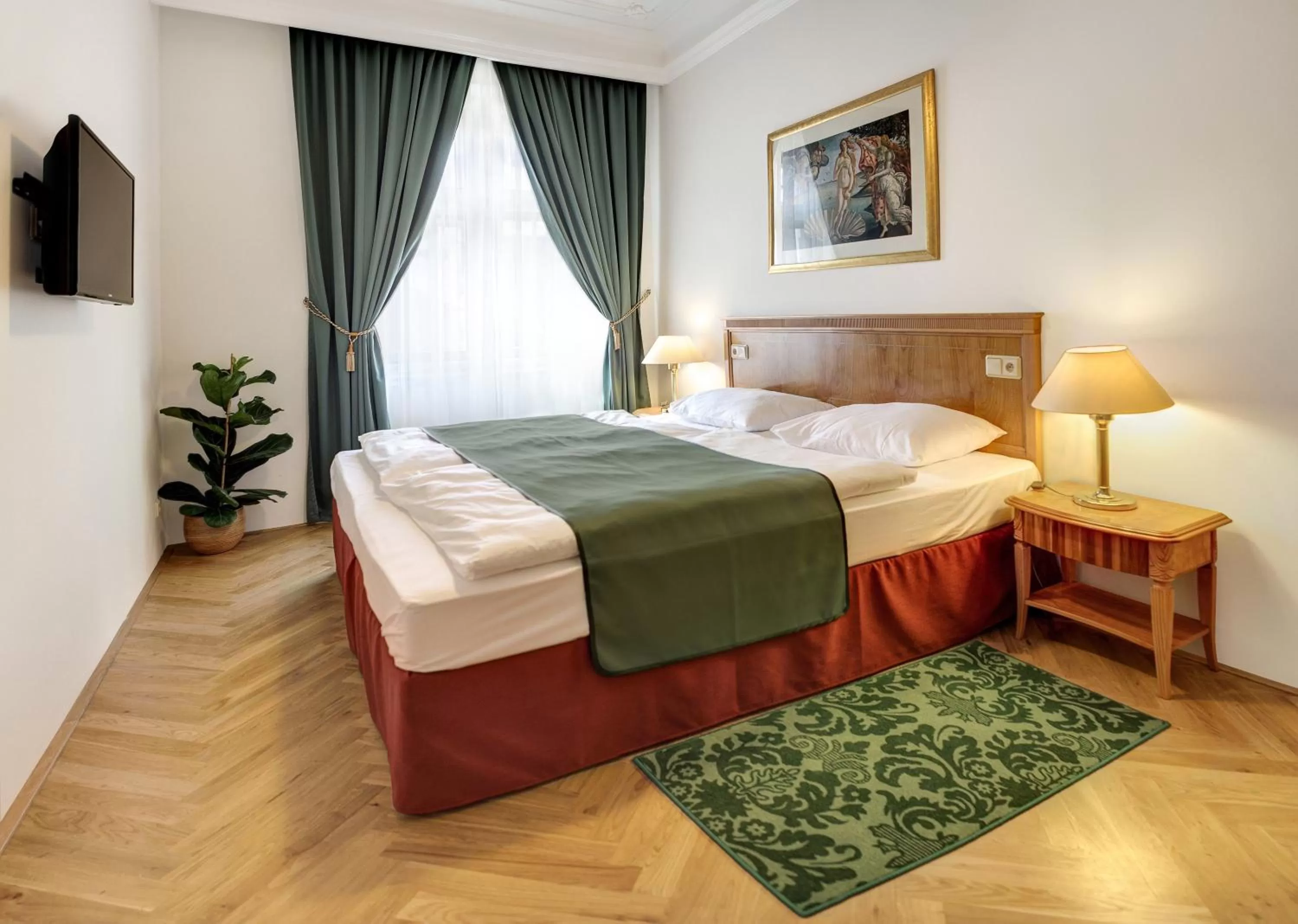 Bed in Grandhotel Ambassador Národní Dům