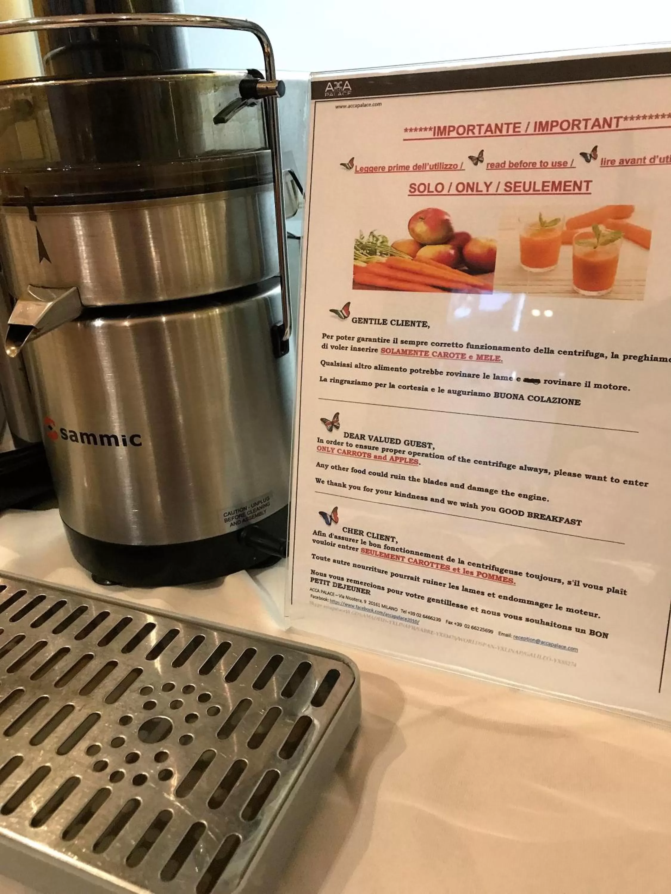 Italian breakfast in Acca Palace AA Hotels