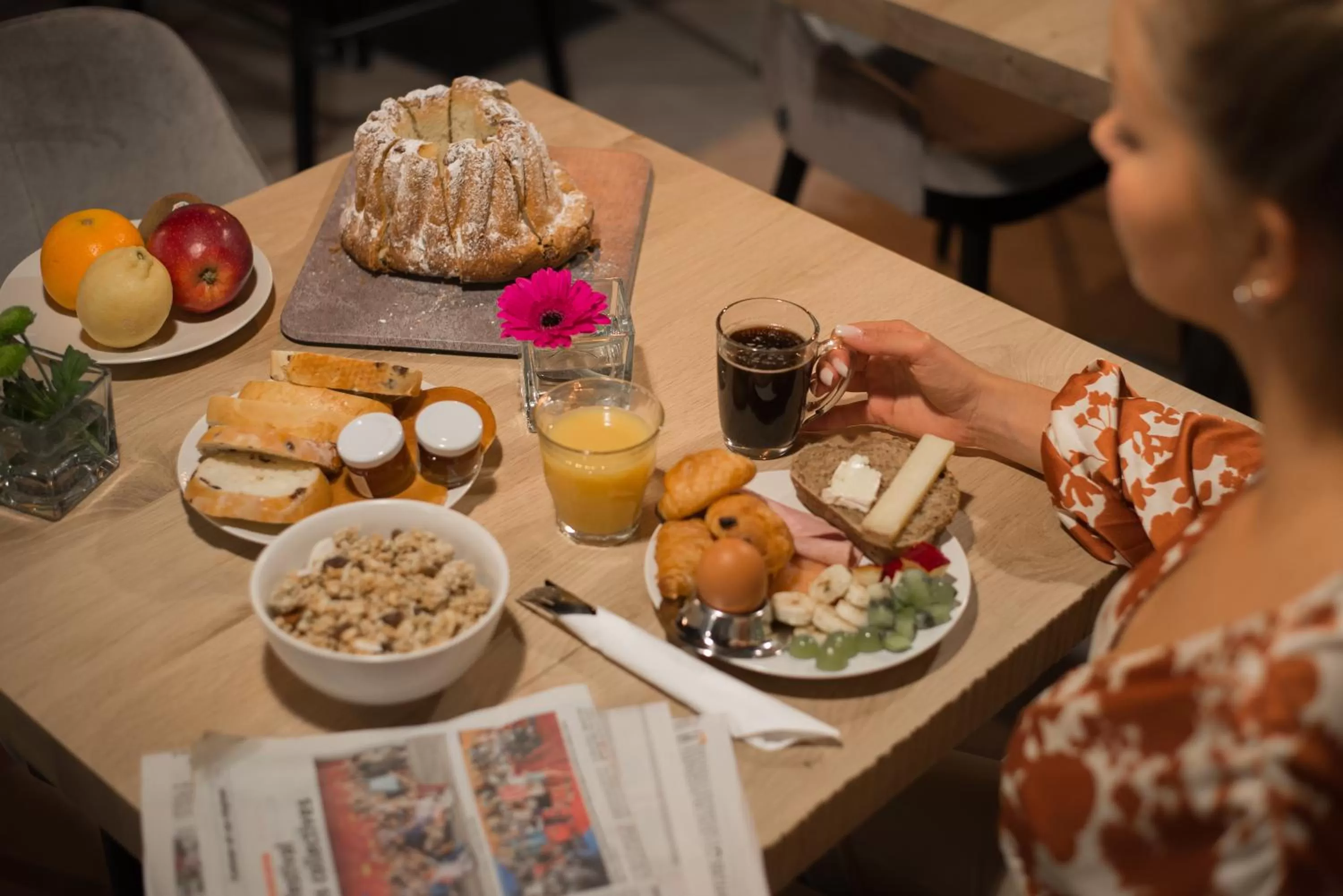 Breakfast in L' Hôtel & Spa Ribeauville- Haut-Koenigsbourg