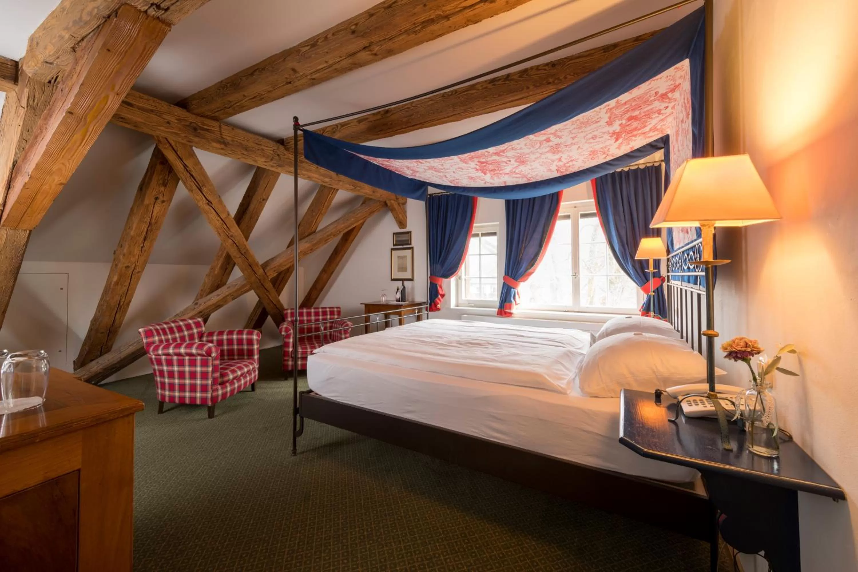 Photo of the whole room, Bed in Hotel & Restaurant Alte Rheinmühle