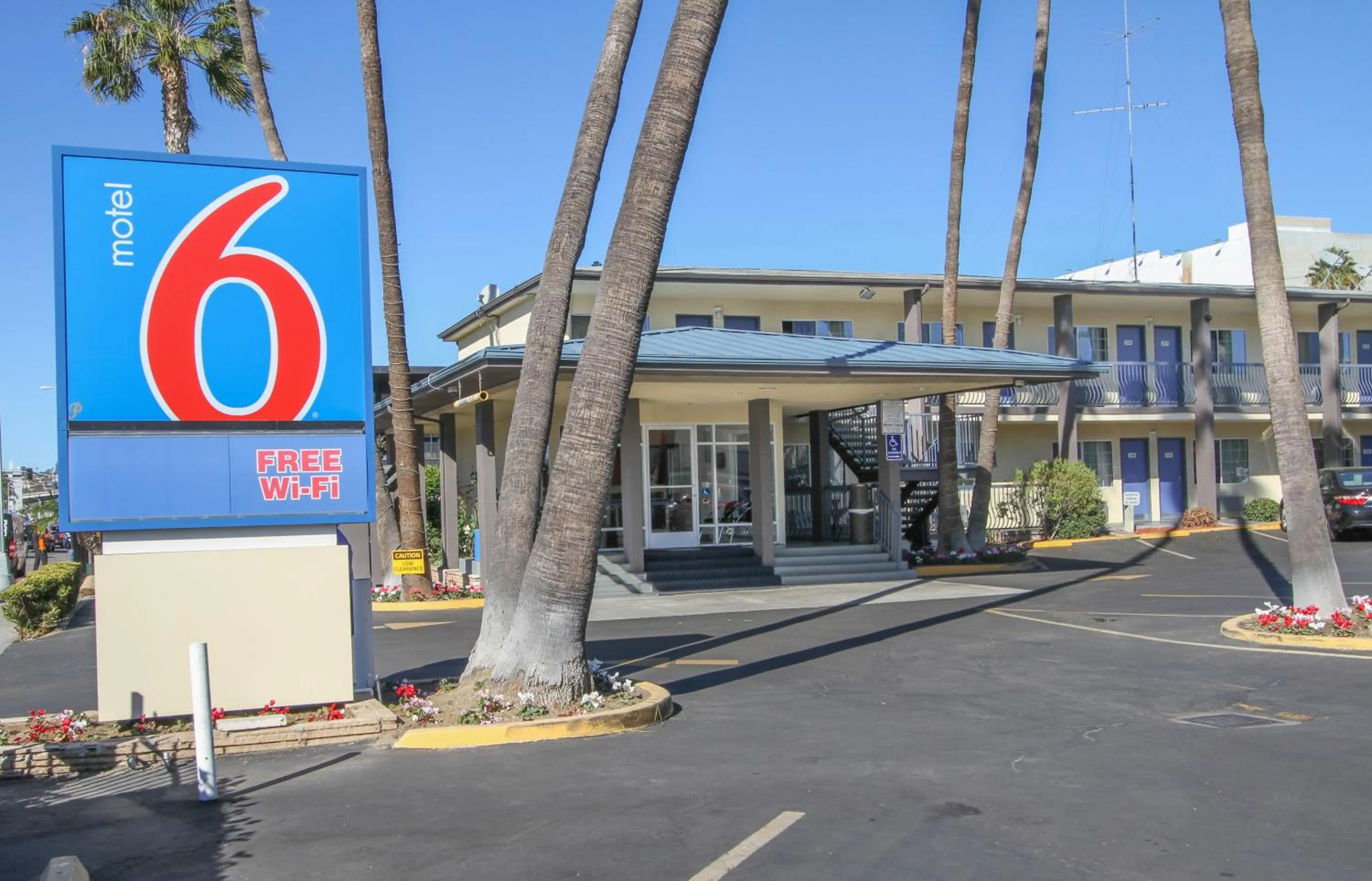 Facade/entrance in Motel 6 San Diego, CA Airport Harbor