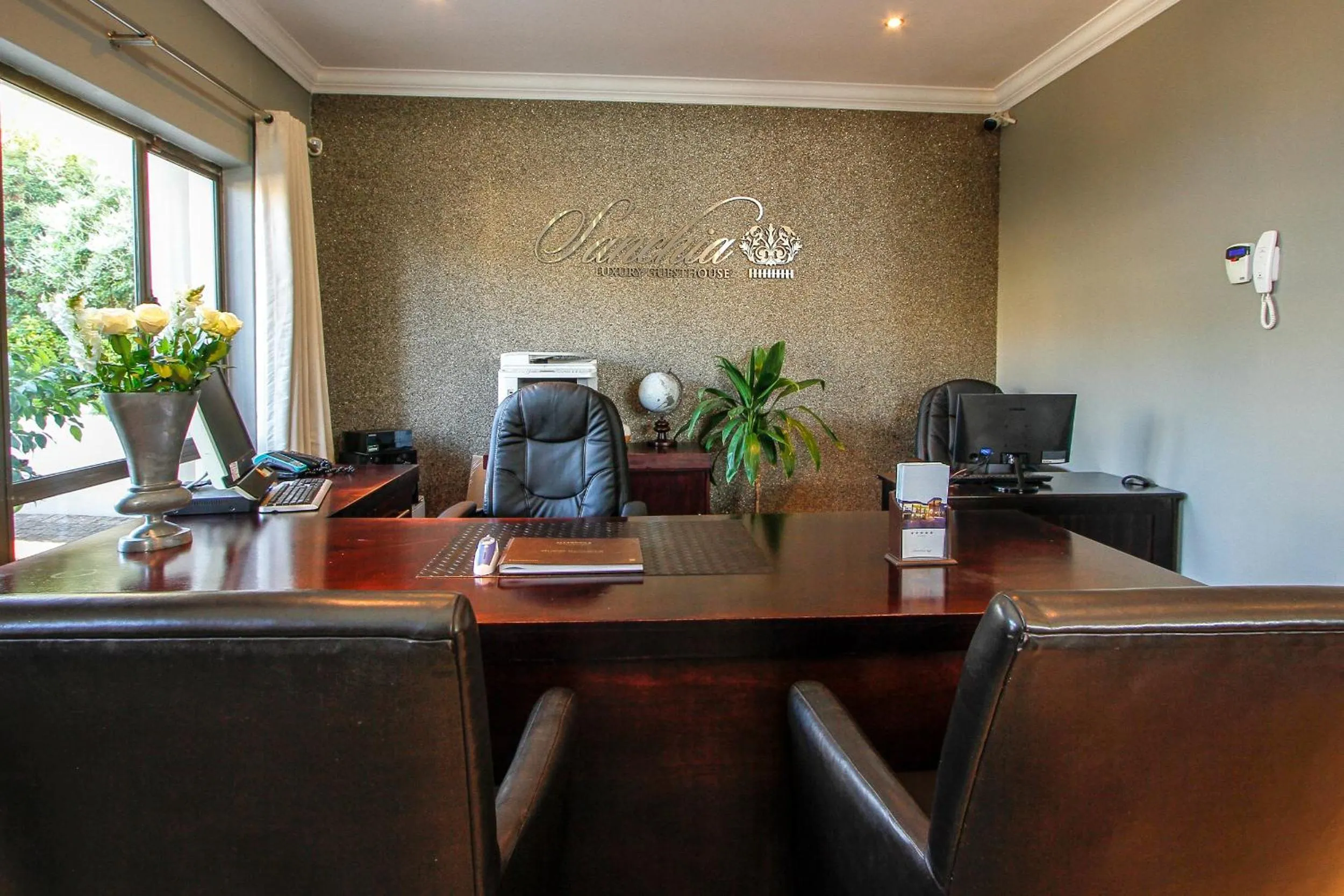 Lobby or reception in Sanchia Luxury Guest House