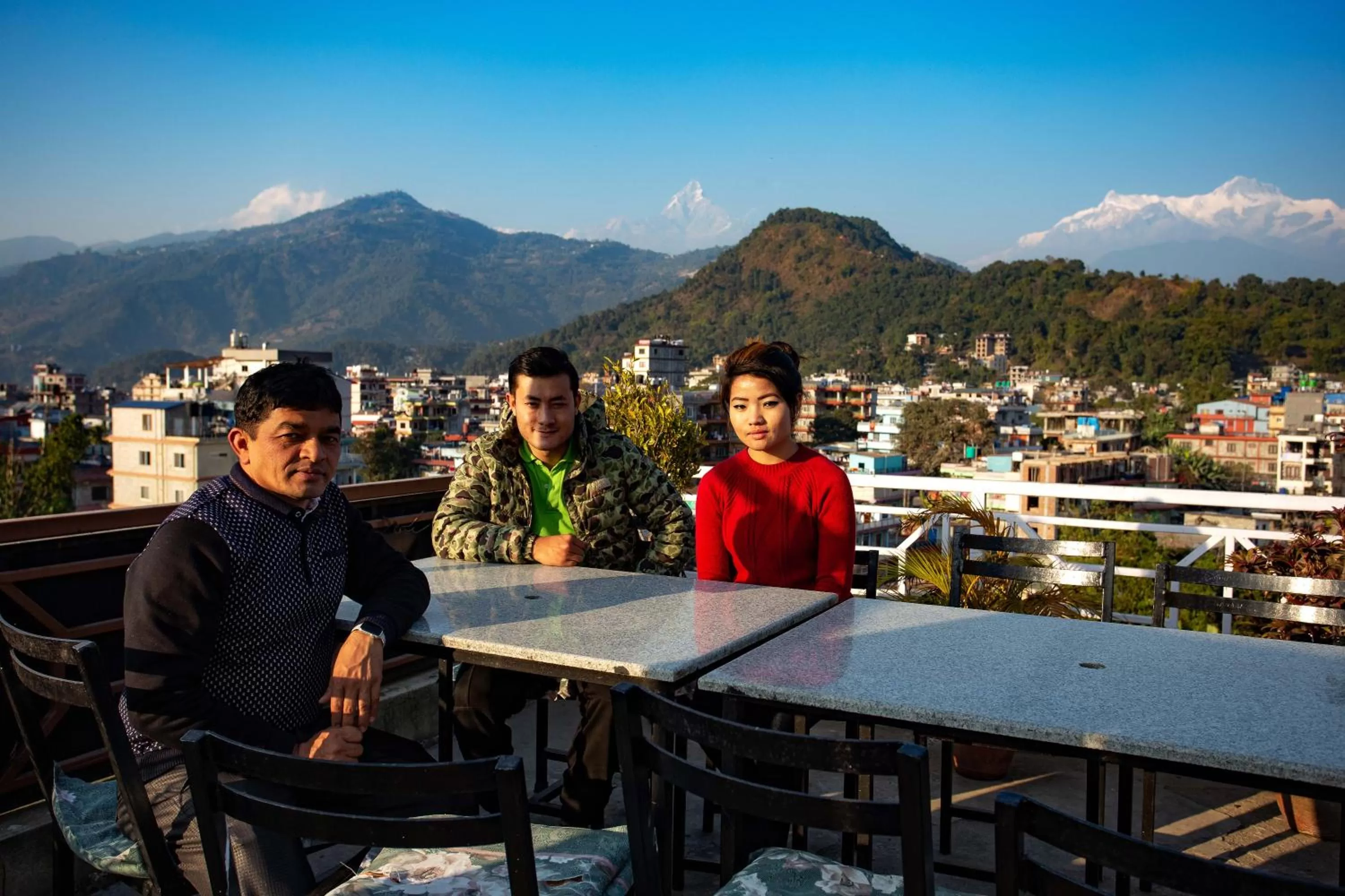 People in Hotel Orchid