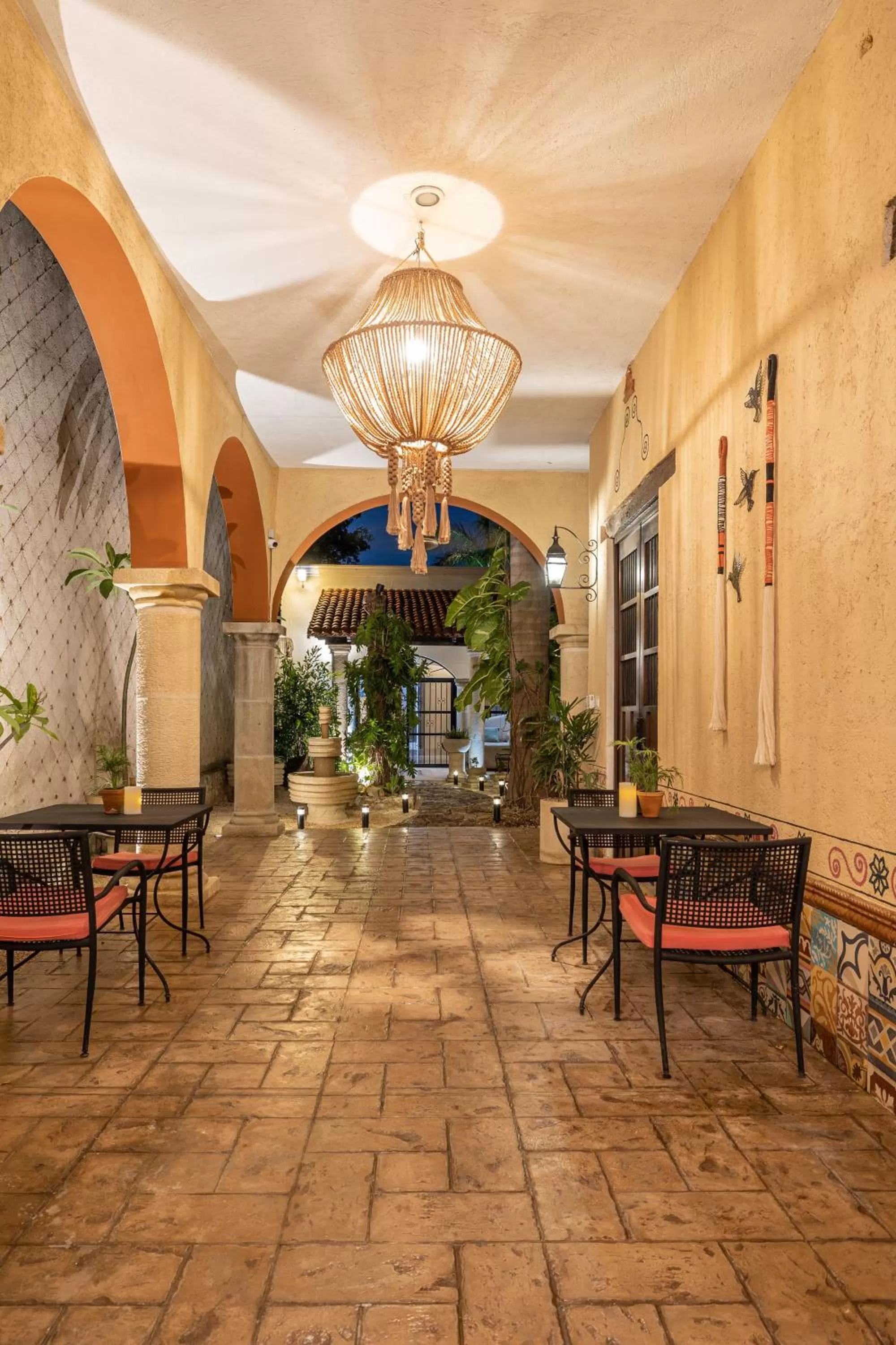 Patio in Casa Dos Lirios Hotel Boutique