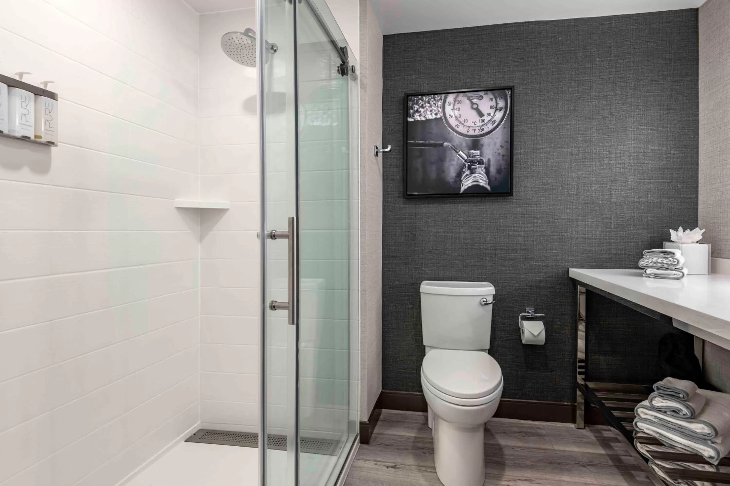 Shower in Cambria Hotel Portland Downtown Old Port