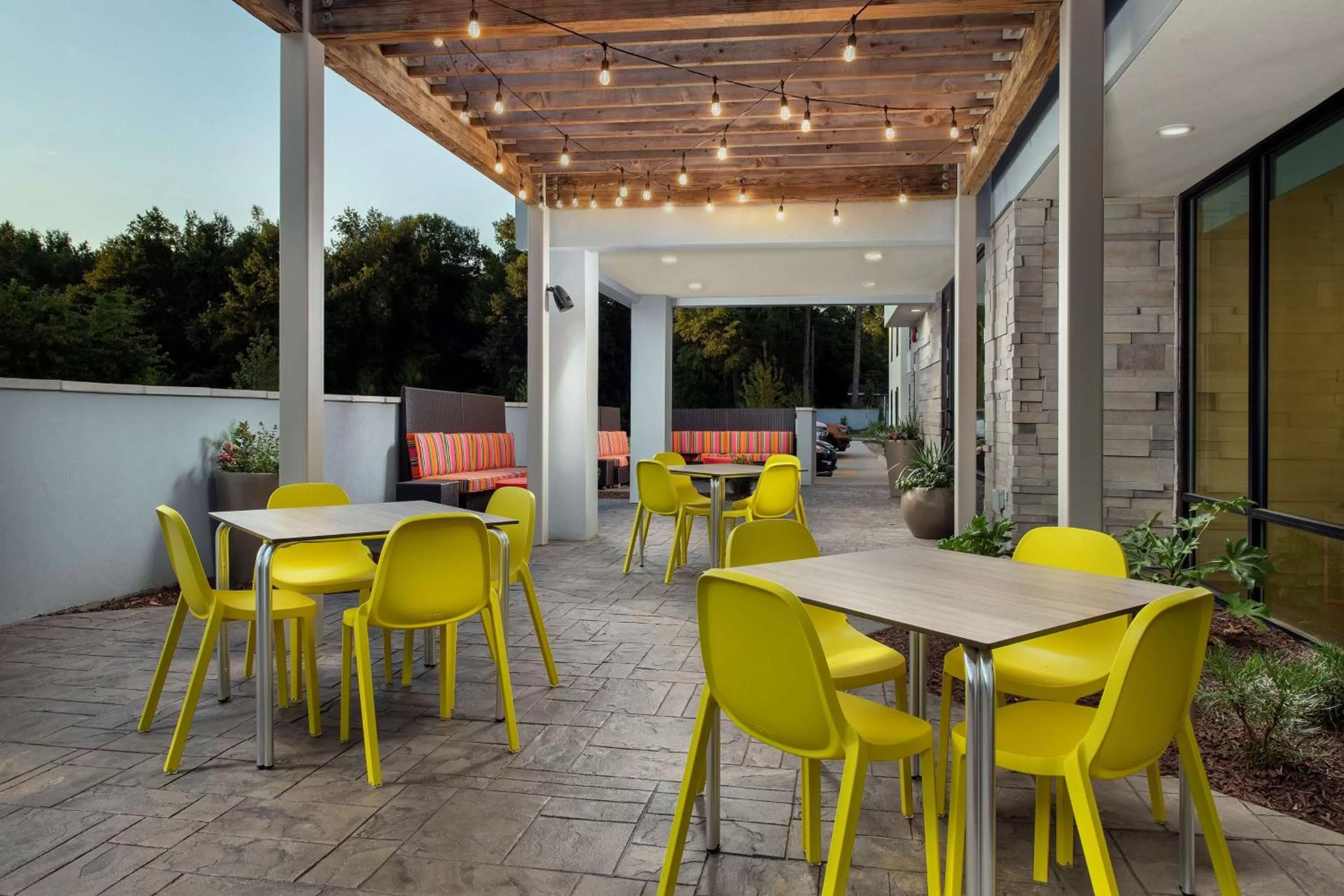 Patio in Home2 Suites By Hilton Columbia Southeast Fort Jackson