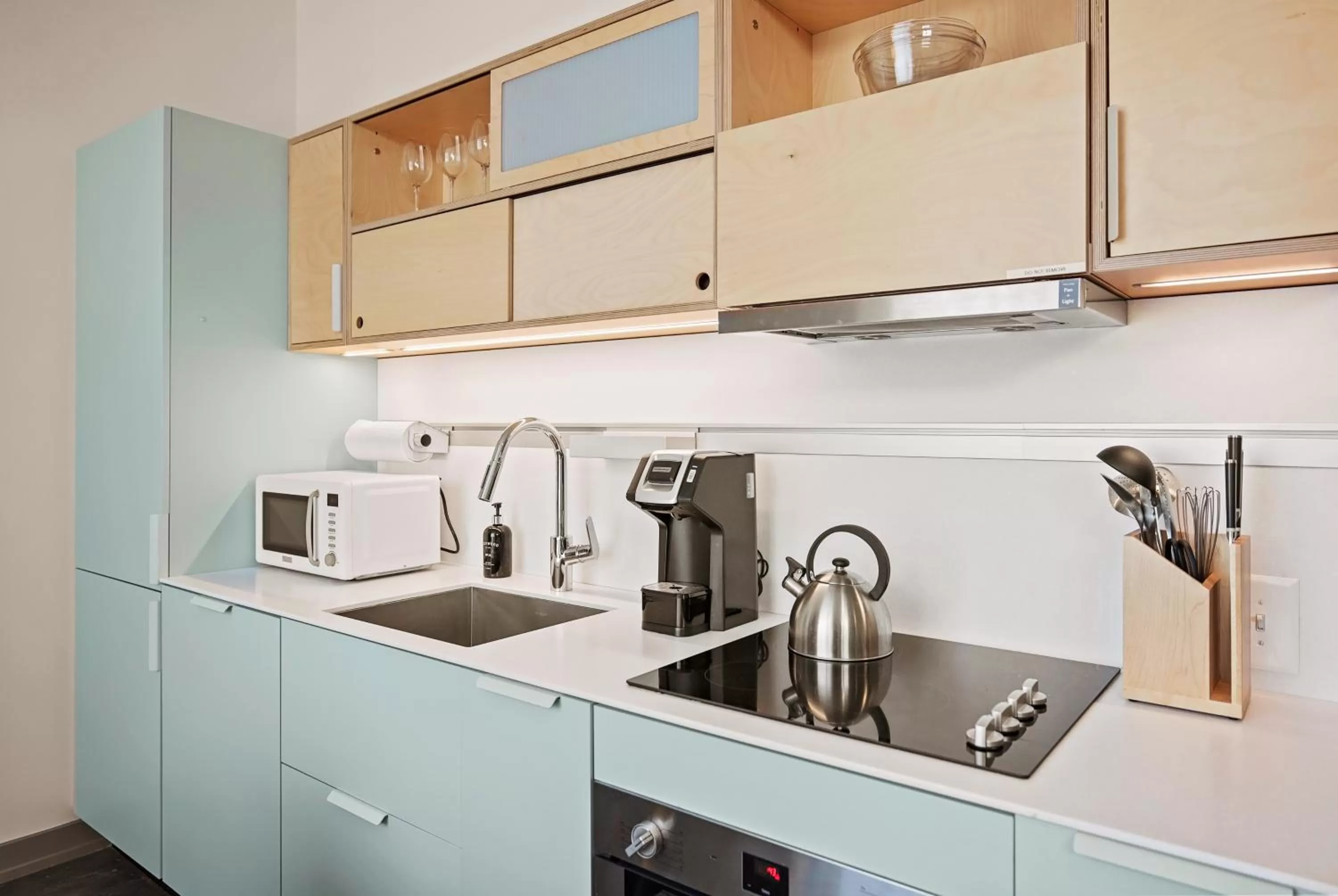 Kitchen or kitchenette in Harthall Hotel