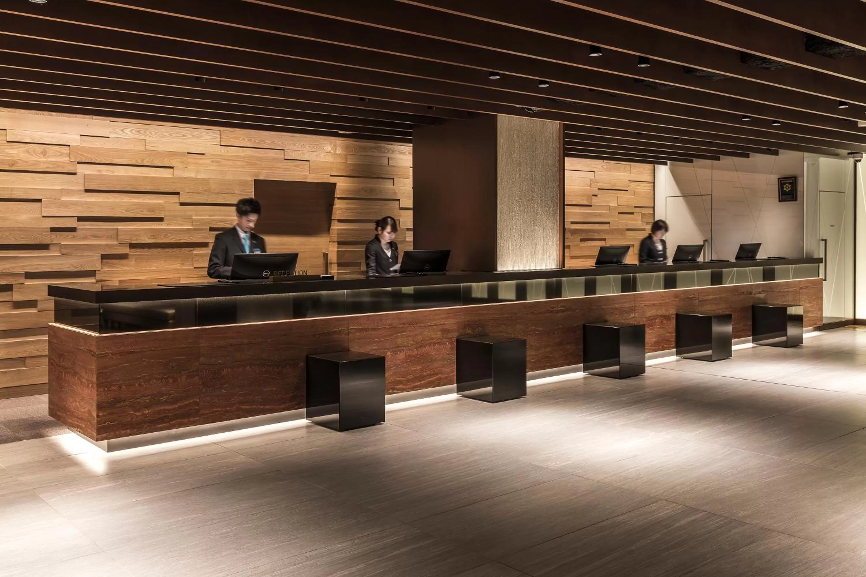 Lobby or reception in Hakodate Kokusai Hotel