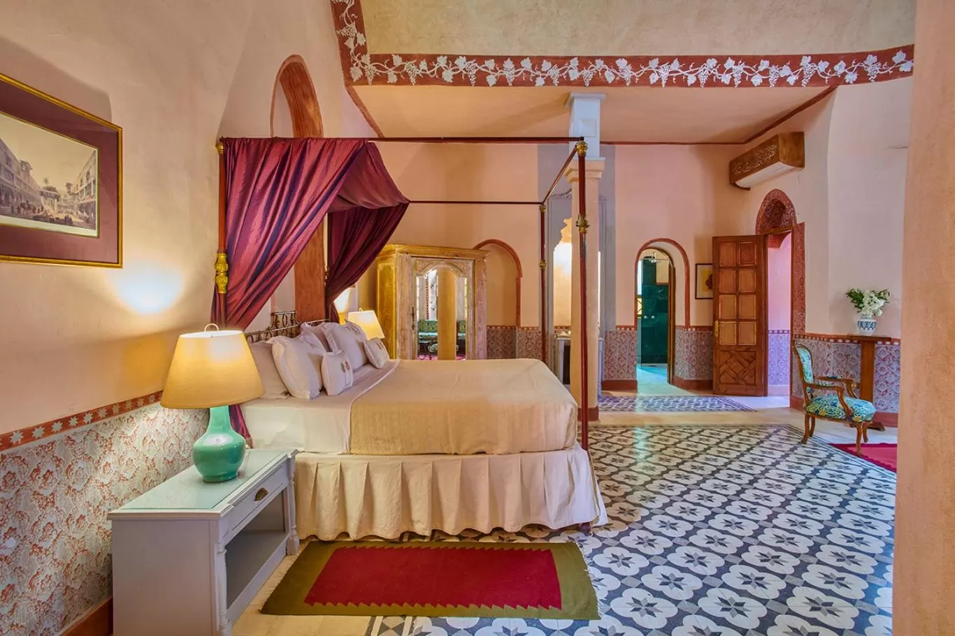 Bedroom, Bed in Al Moudira Hotel